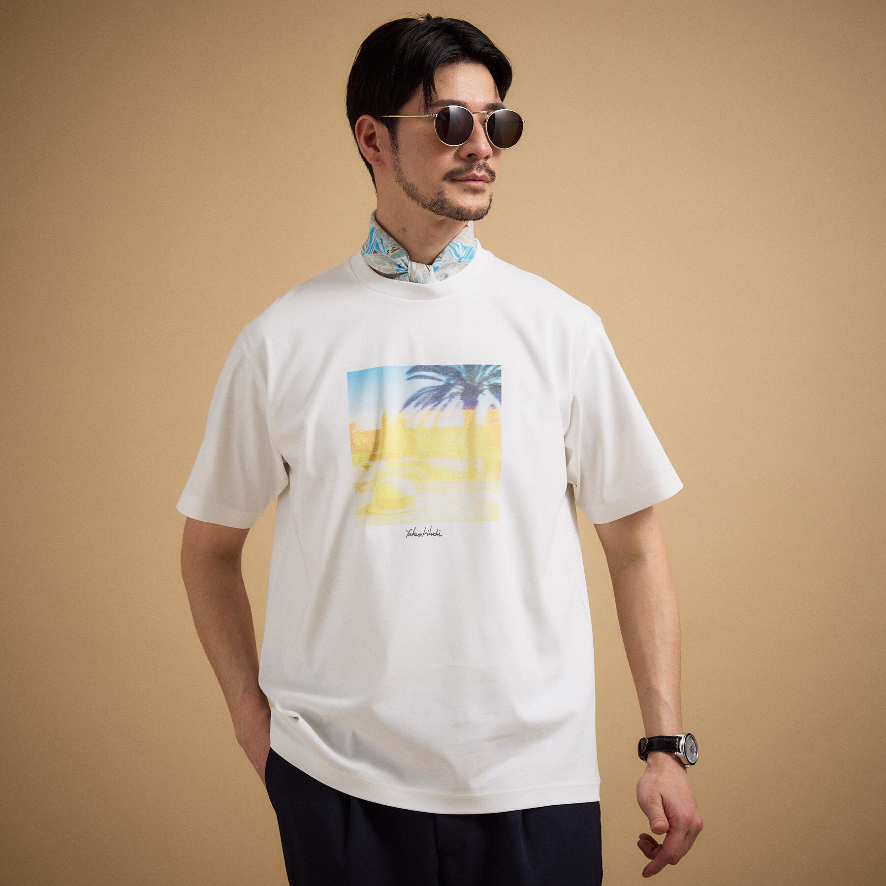 TAKEO KIKUCHI「マラケシュ フォト Tシャツ」|Tシャツ・カットソー|