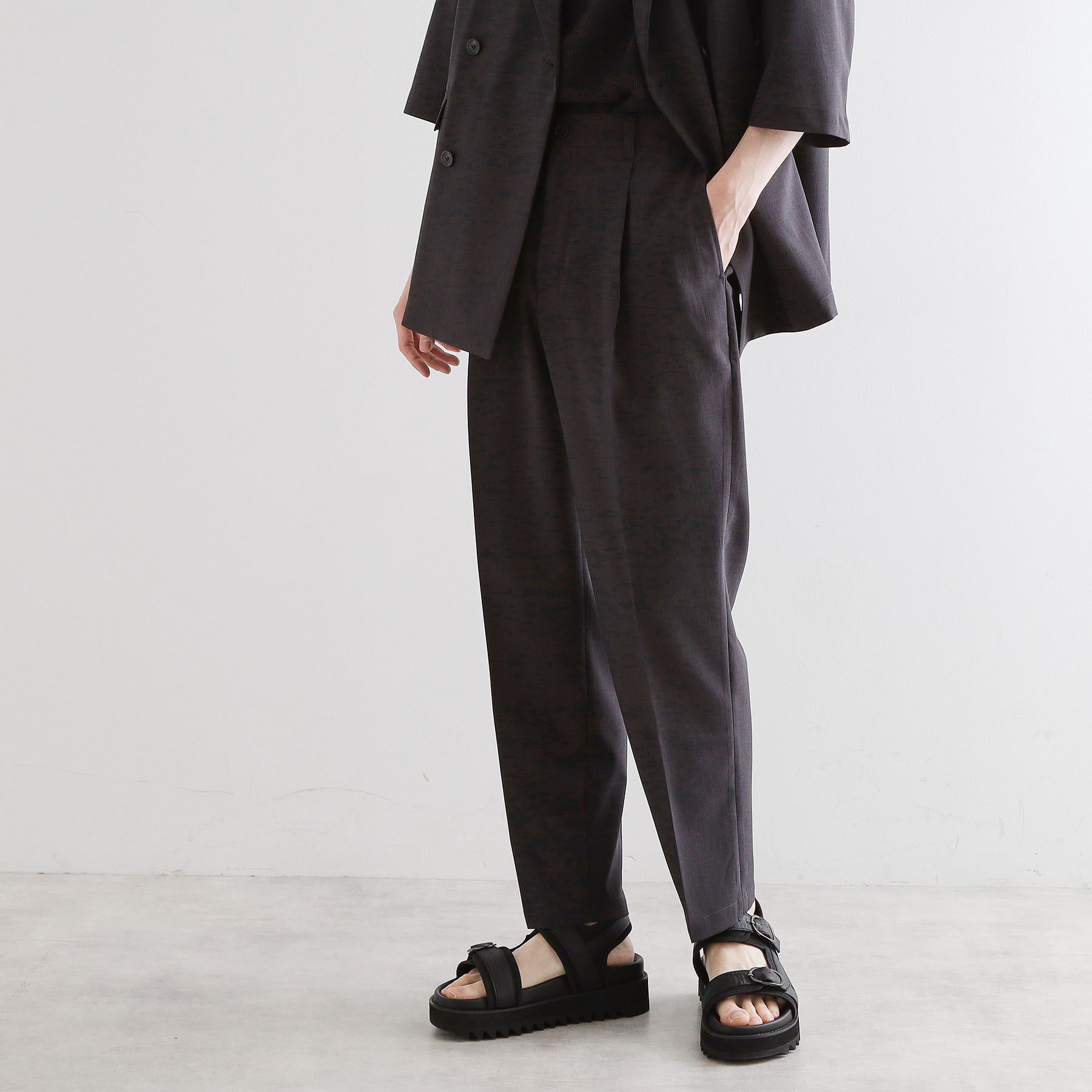 tk.TAKEO KIKUCHI「【セットアップ 2点セット】ダブルテーラード半袖ジャケット＋スラックス」|スーツ|