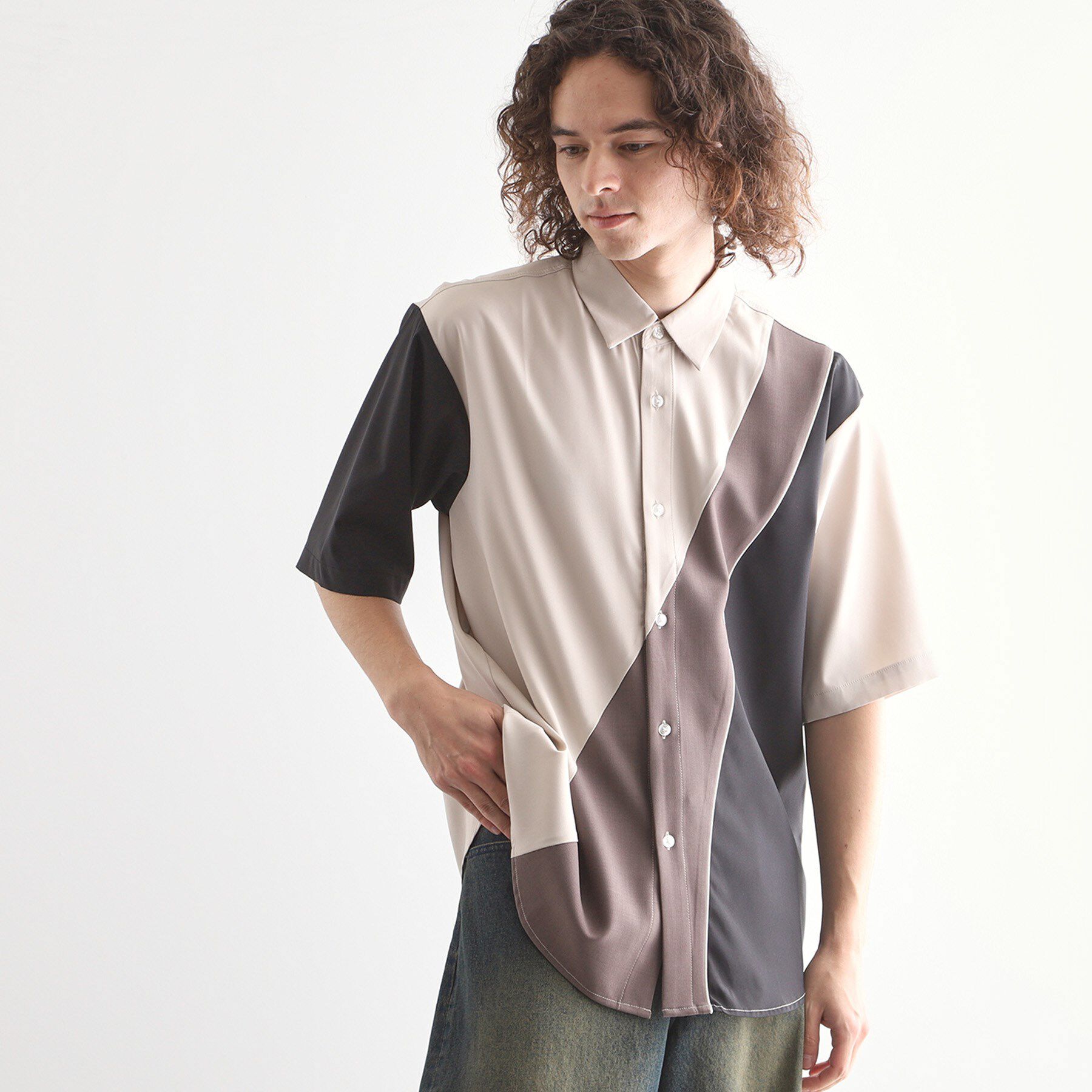 tk.TAKEO KIKUCHI「カーブスイッチシャツ」|シャツ・ブラウス|