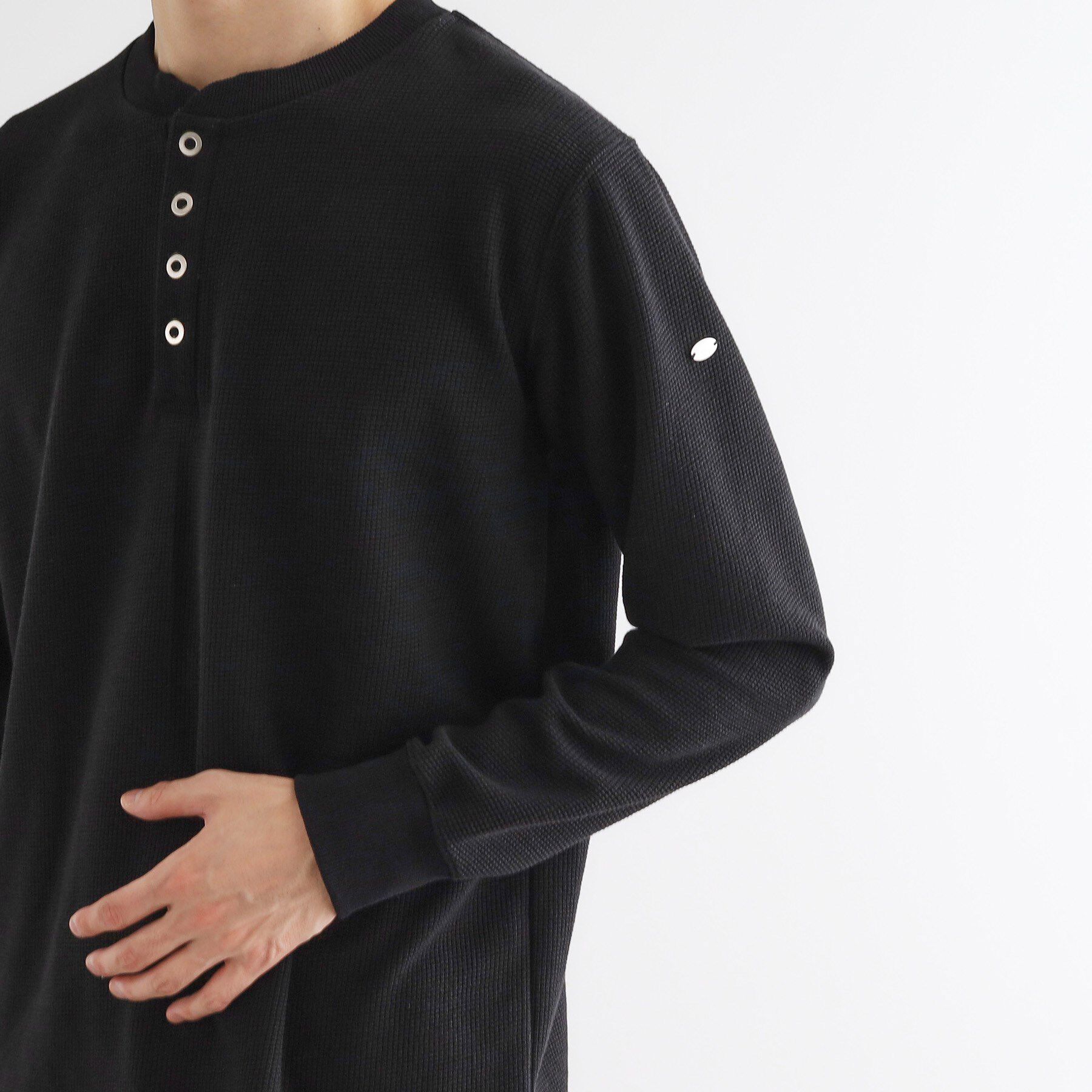 tk.TAKEO KIKUCHI「ワッフル＆スムースプレートヘンリーカットソー」|Tシャツ・カットソー|