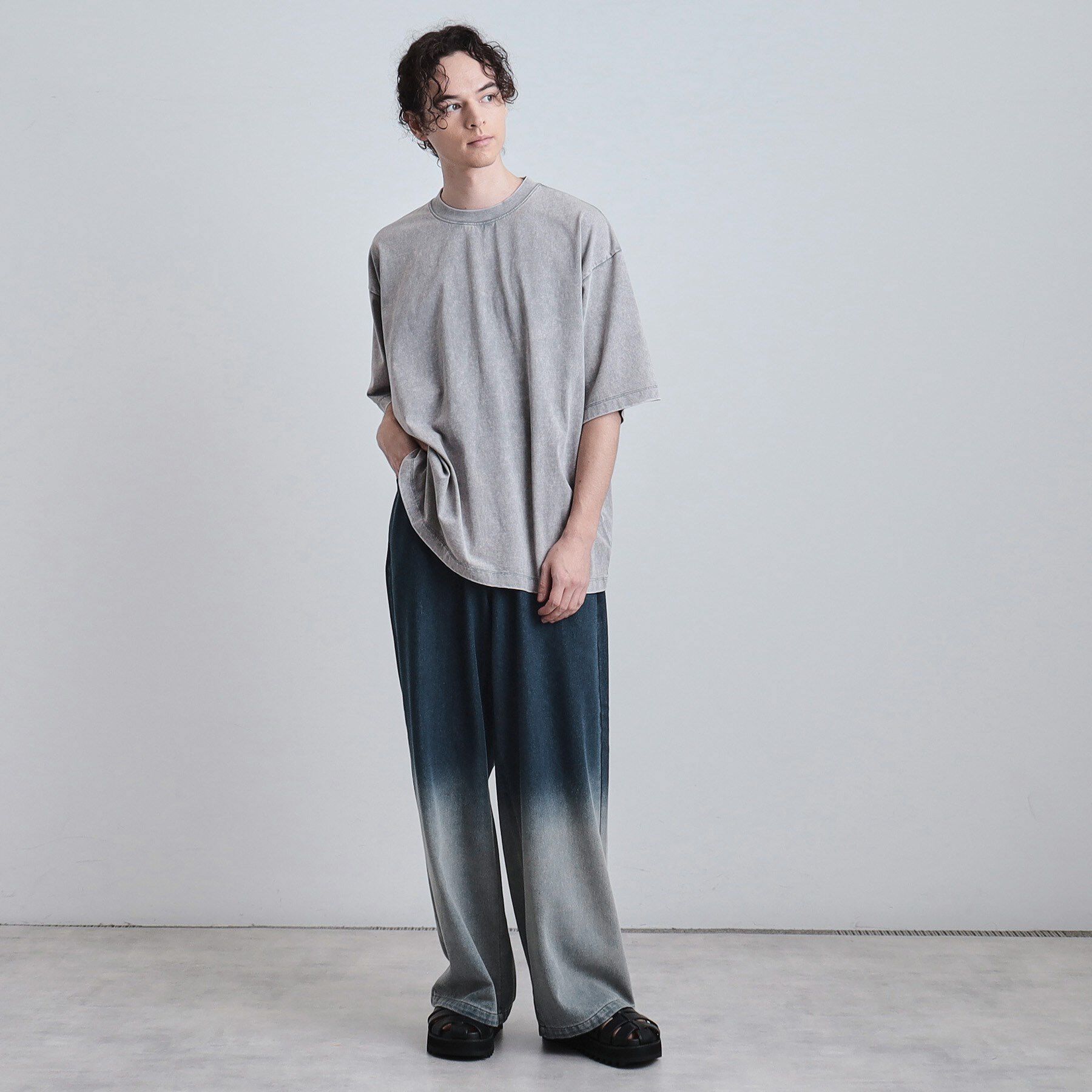 tk.TAKEO KIKUCHI「スーパーワイドバギーデニムパンツ」|デニム|