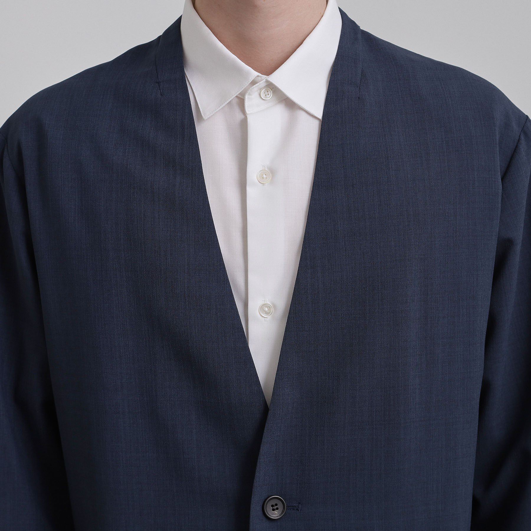 tk.TAKEO KIKUCHI「【2点セットジャケット＋パンツ】エアリードライノーカラージャケット＆スラックス」|スーツ|