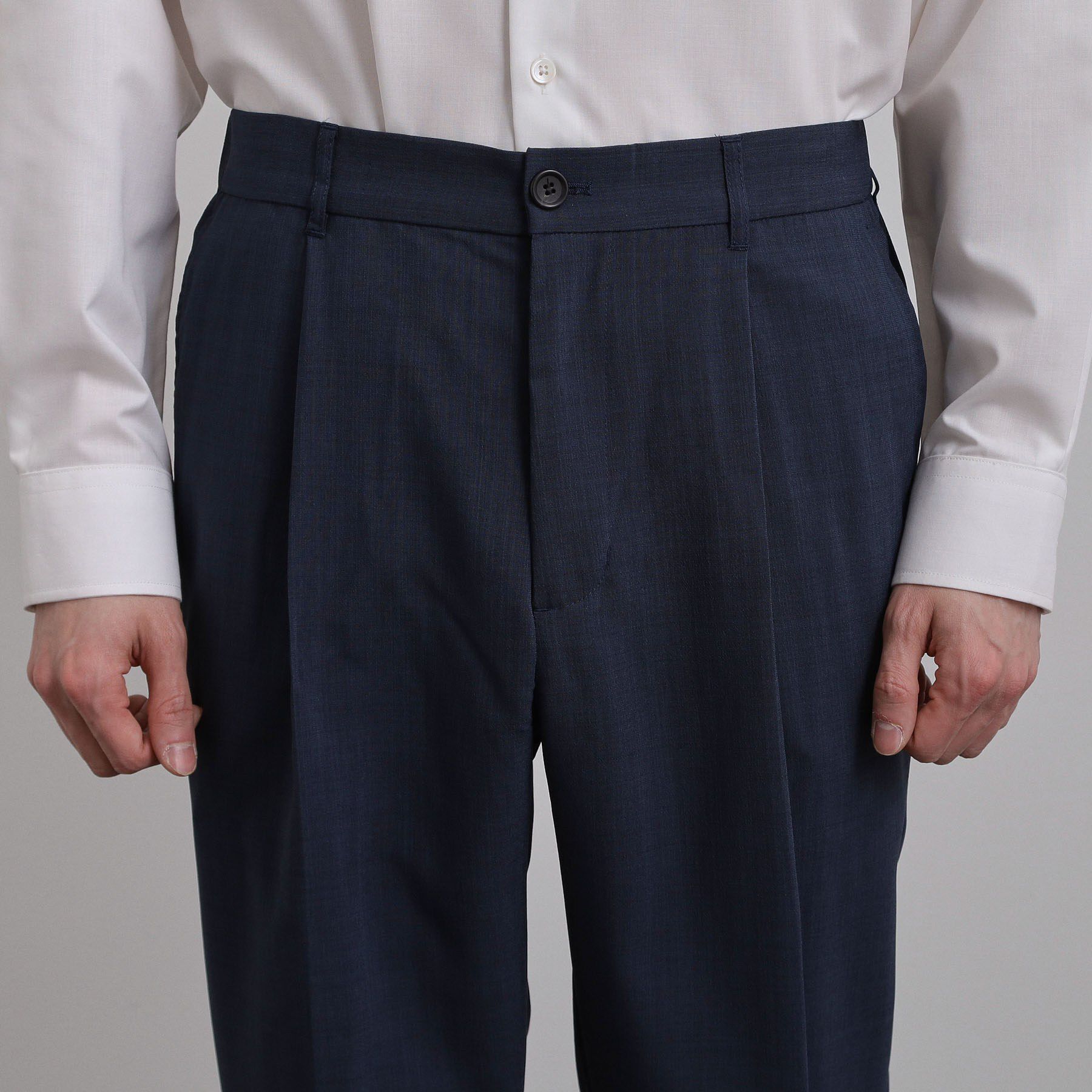 tk.TAKEO KIKUCHI「【2点セットジャケット＋パンツ】エアリードライノーカラージャケット＆スラックス」|スーツ|