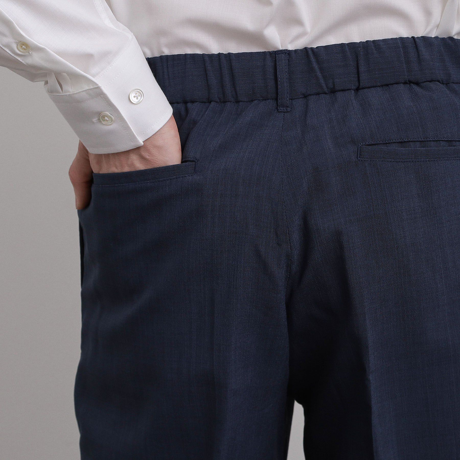 tk.TAKEO KIKUCHI「【2点セットジャケット＋パンツ】エアリードライノーカラージャケット＆スラックス」|スーツ|