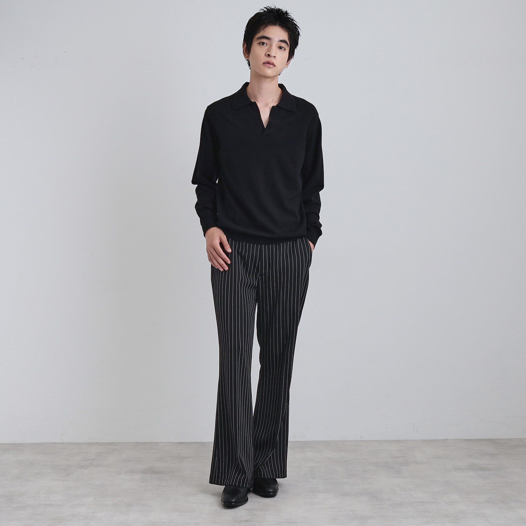 tk.TAKEO KIKUCHI「ピンストライプフレアスラックス」|その他|