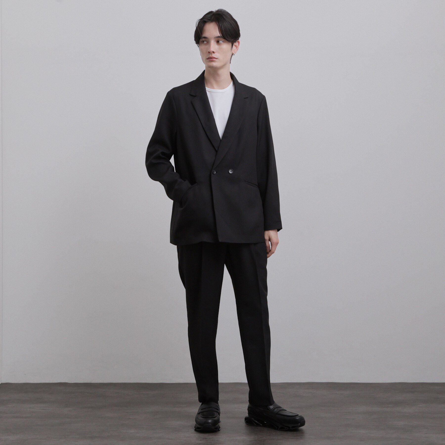 tk.TAKEO KIKUCHI「【セットアップ2点セット】オーバーサイズダブルセットアップ/ONOFF兼用/イージーケア/マシーンウ」|スーツ|