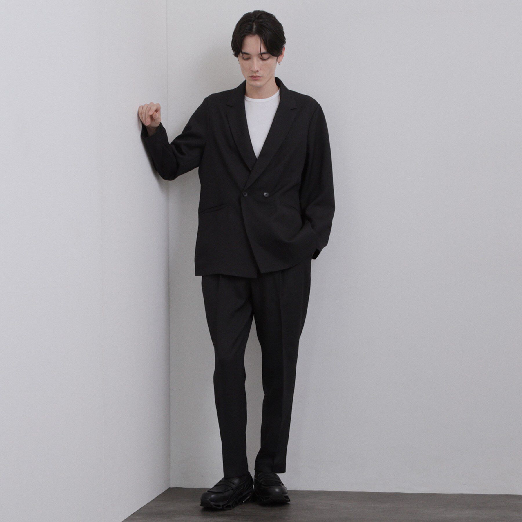 tk.TAKEO KIKUCHI「【セットアップ2点セット】オーバーサイズダブルセットアップ/ONOFF兼用/イージーケア/マシーンウ」|スーツ|