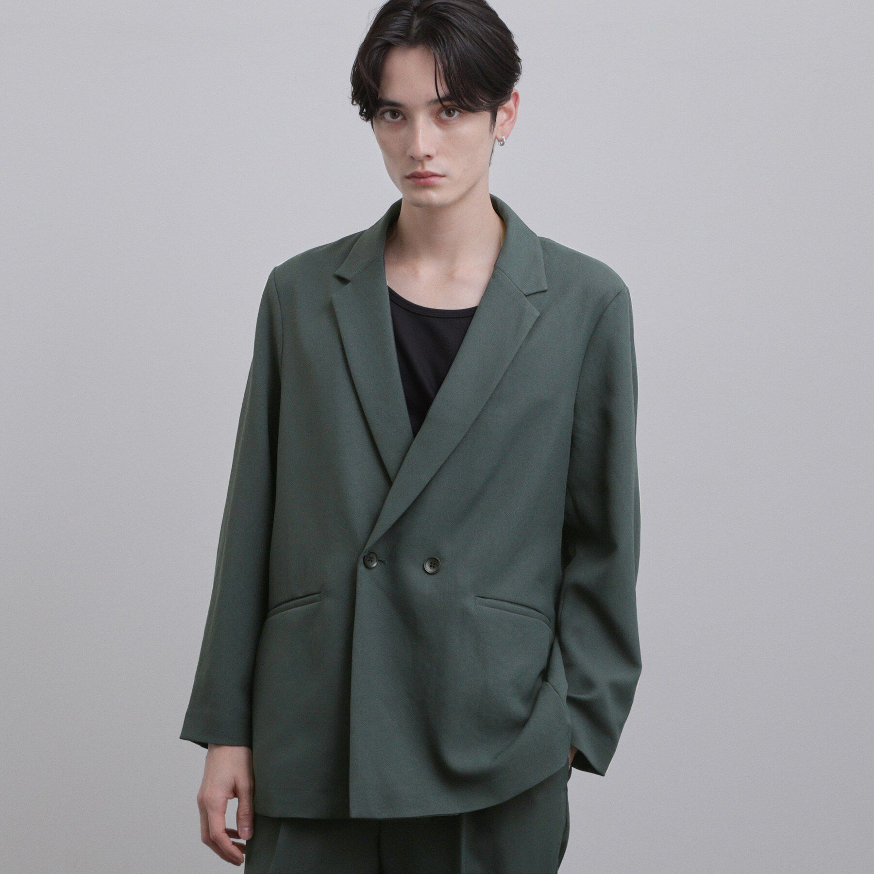 tk.TAKEO KIKUCHI「【セットアップ2点セット】オーバーサイズダブルセットアップ/ONOFF兼用/イージーケア/マシーンウ」|スーツ|