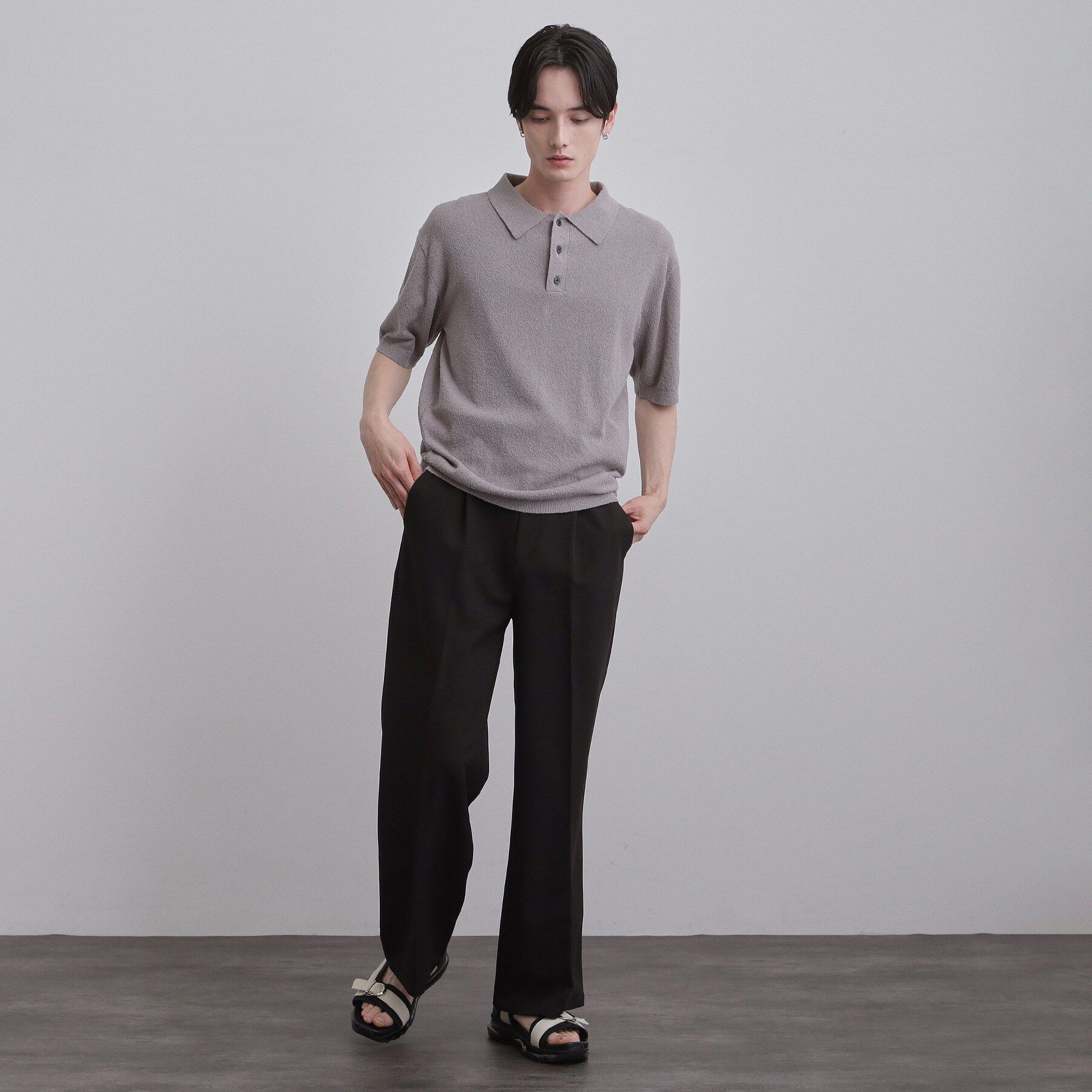 tk.TAKEO KIKUCHI「クリアソールダブルベルトサンダル」|サンダル|