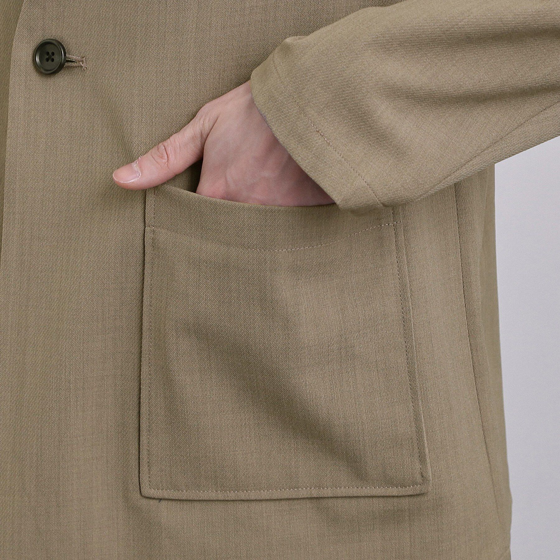 tk.TAKEO KIKUCHI「【セットアップ対応可】カルゼノーカラージャケット」|ノーカラージャケット|