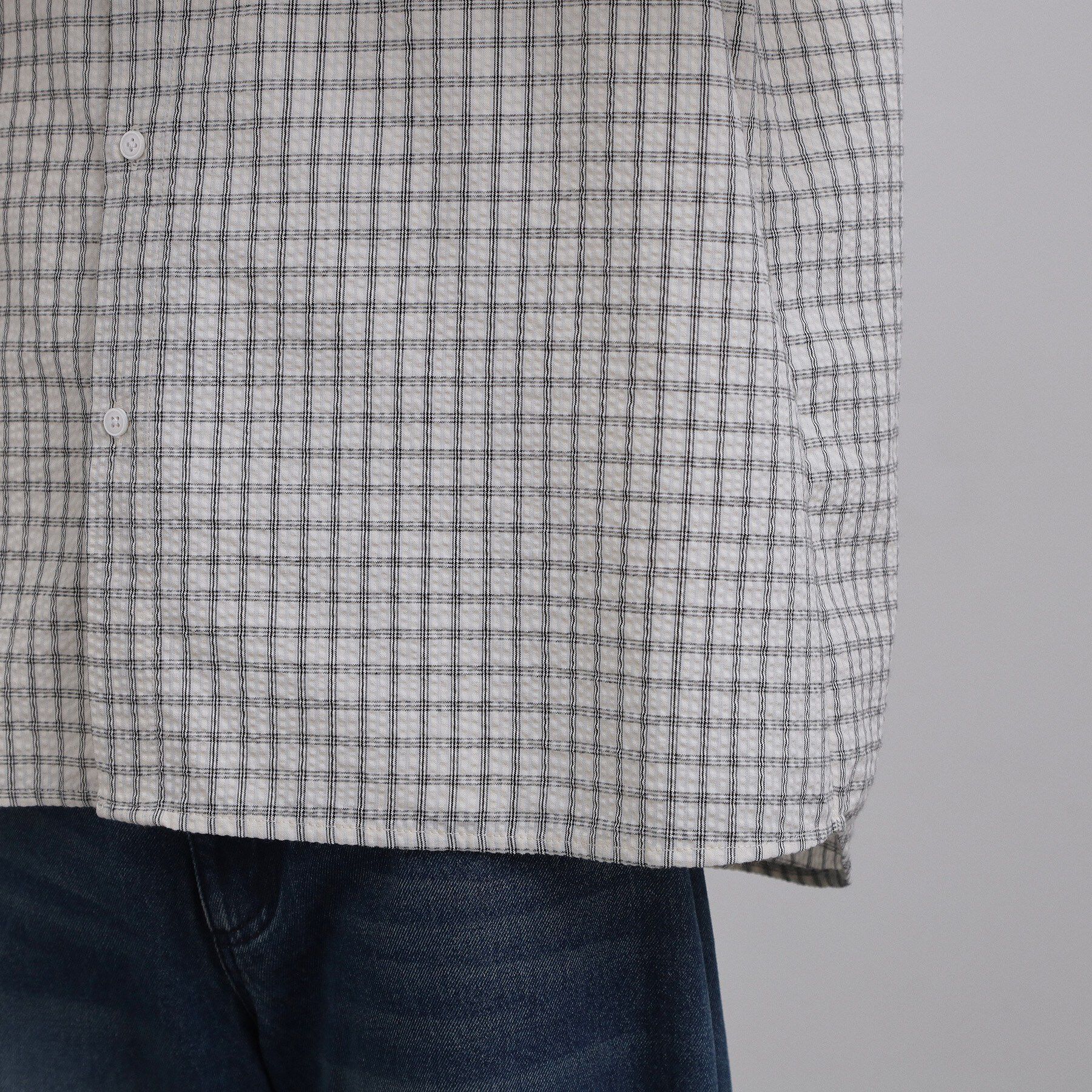 tk.TAKEO KIKUCHI「シアサッカーチェックシャツ」|シャツ・ブラウス|