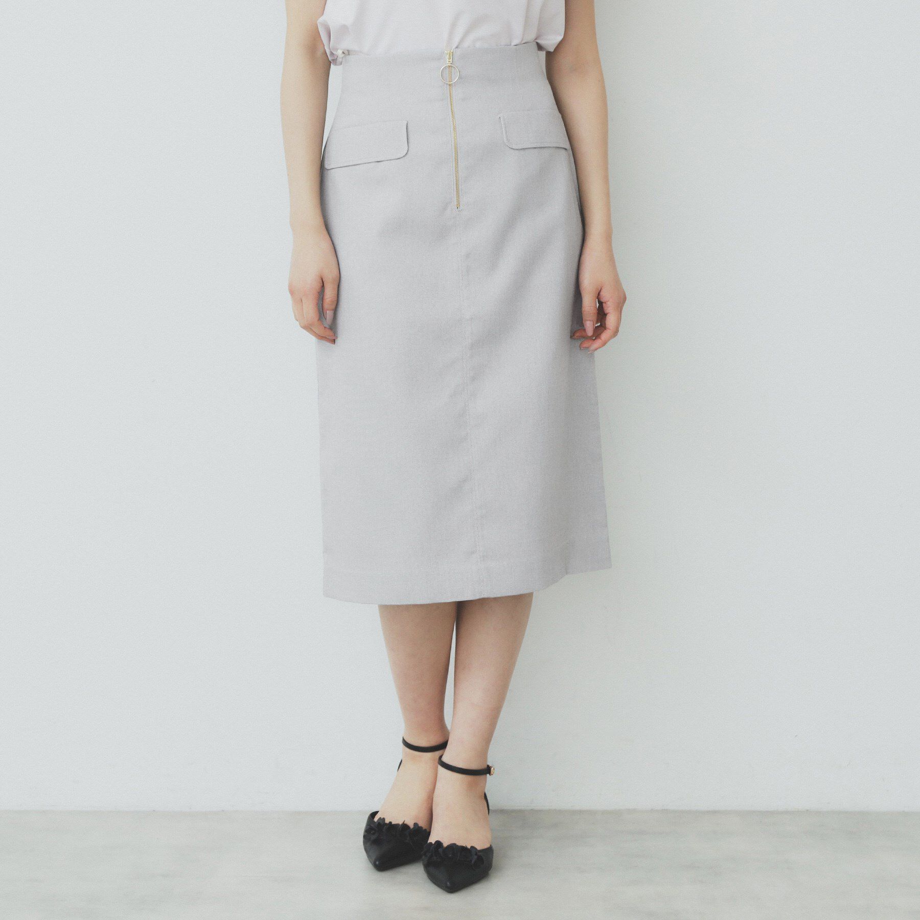 index「ジップタイトスカート【洗濯機洗い可/イージーアイロン】」|スカート|