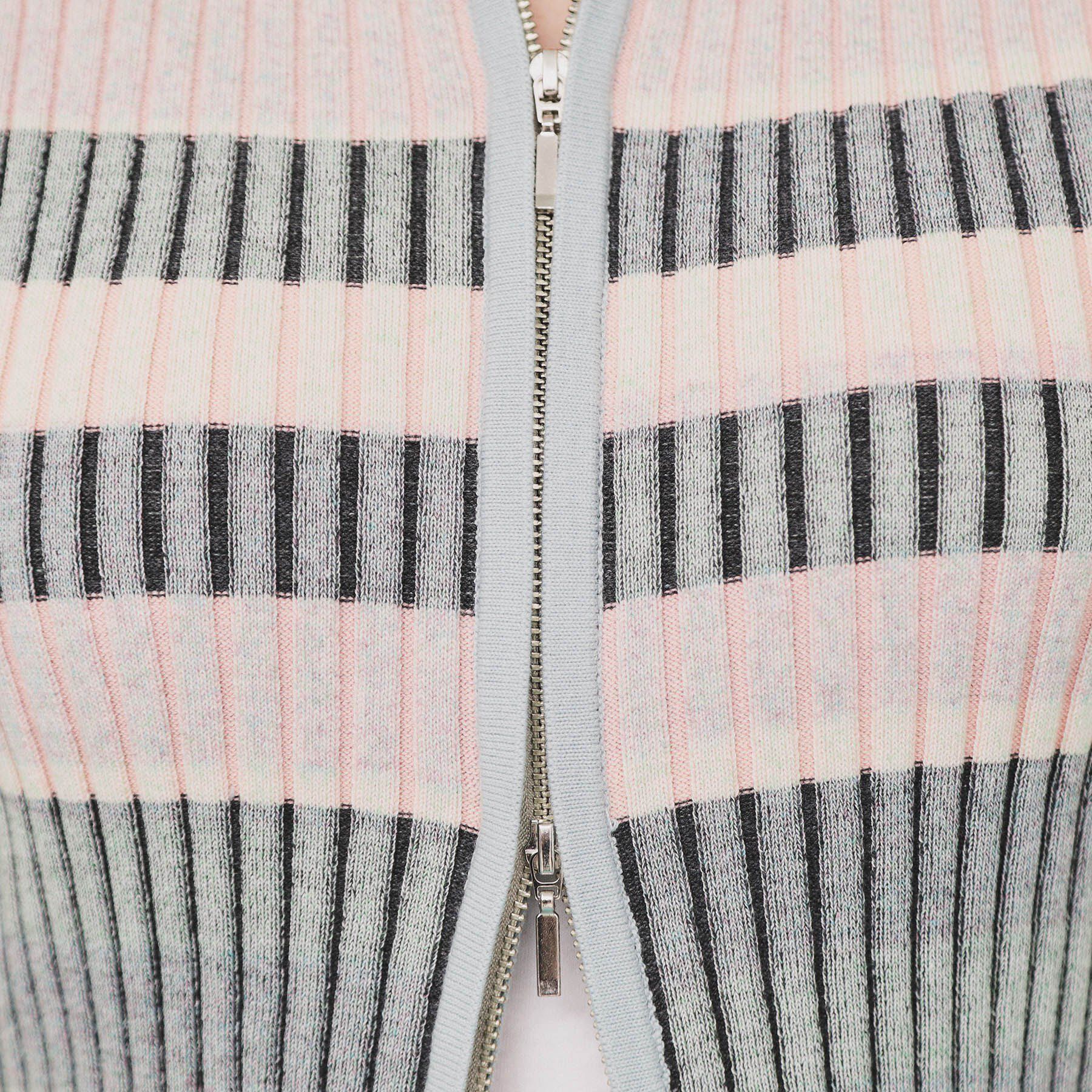 index「マルチボーダーダブルジップニット【洗濯機洗い可】」|カーディガン|