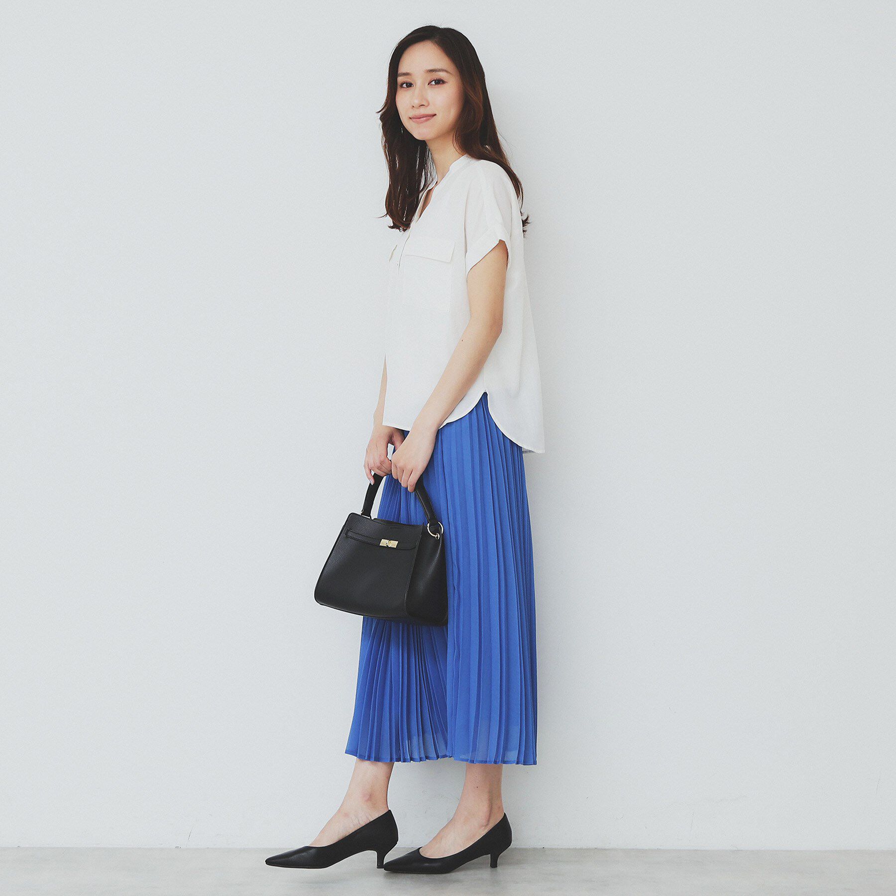 index「ダブルポケットスキッパーブラウス【洗濯機洗い可/イージーアイロン】」|シャツ・ブラウス|