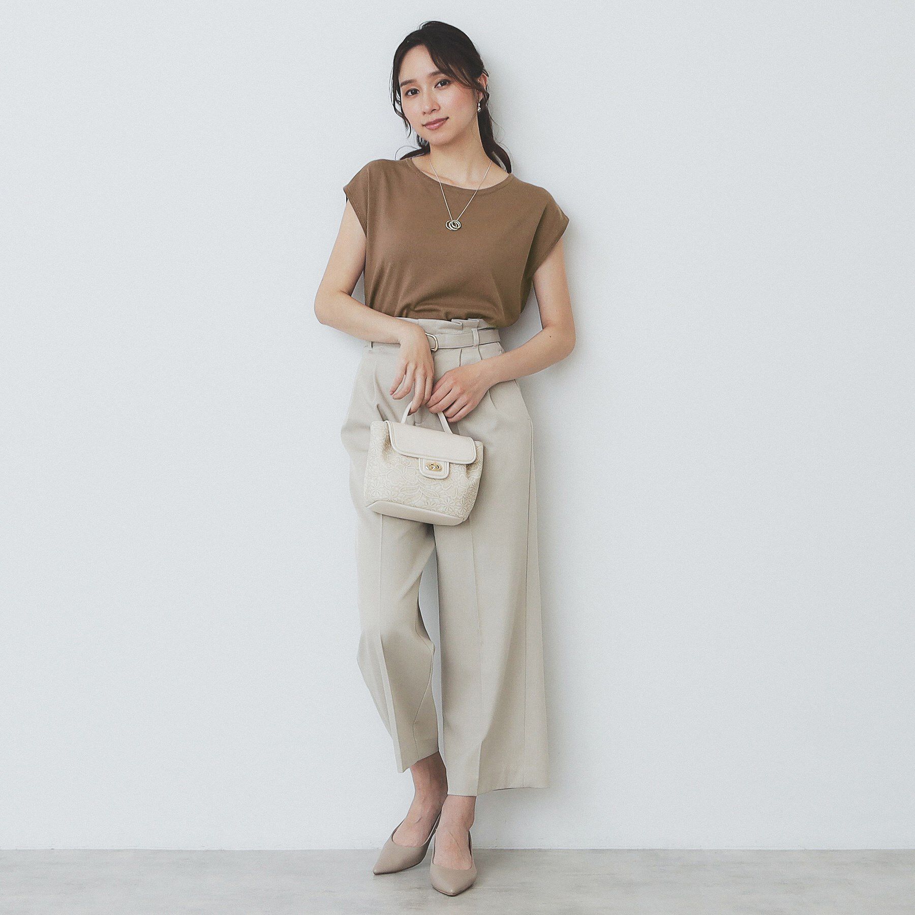 index「《XS-LLサイズ》フレンチスリーブニット【洗濯機洗い可/抗ピル】」|ニット・セーター|