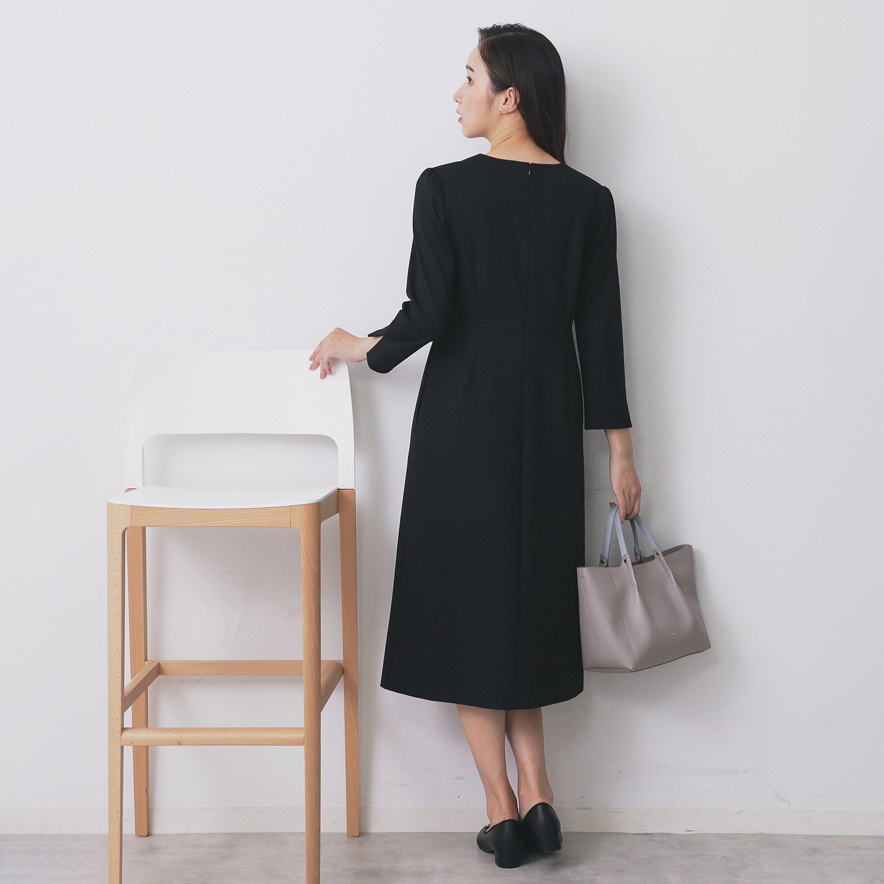 index「ストレッチキーネックワンピース【洗濯機OK/イージーアイロン】」|ワンピース|
