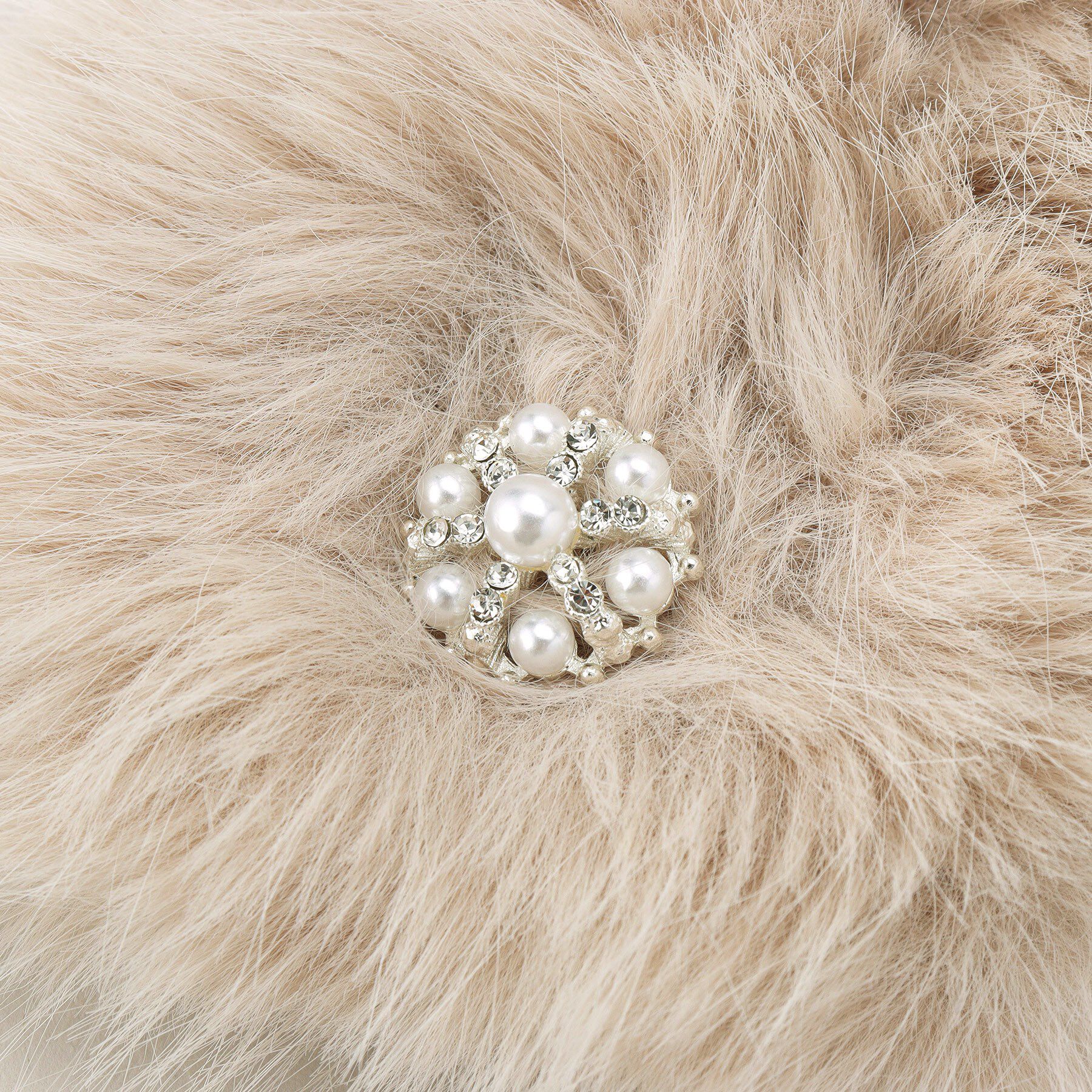 index「ビジュー付きフェイクファーティペット」|ストール|