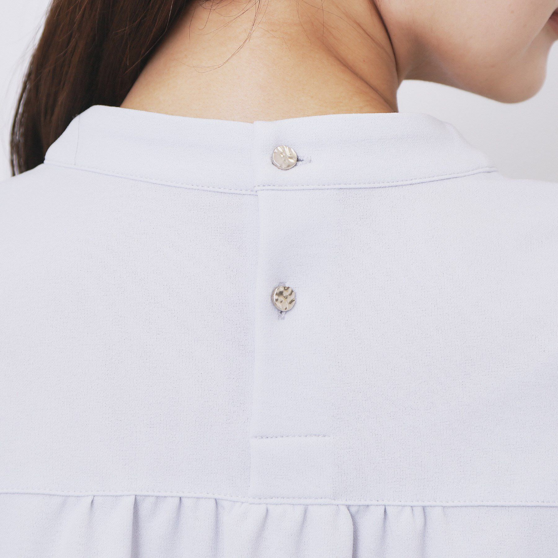 index「ボウタイフリルトップス【洗濯機OK/ストレッチ/イージーアイロン/防シワ】《S～3L》」|Tシャツ・カットソー|