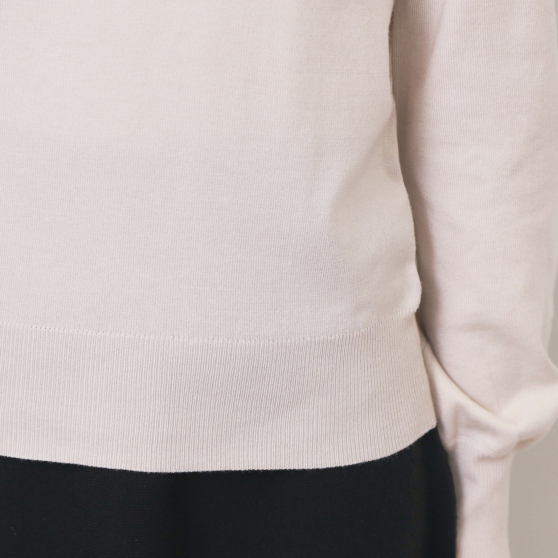 index「バイカラー衿付きニット【洗濯機OK】」|ニット・セーター|