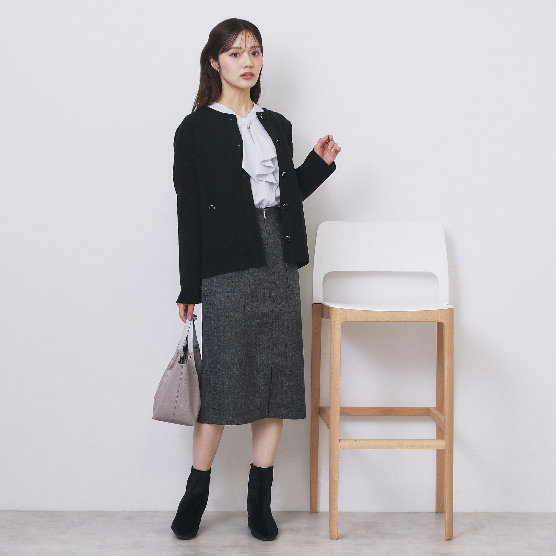 index「ダブルフェイスコーディガン【洗濯機OK】」|カーディガン|