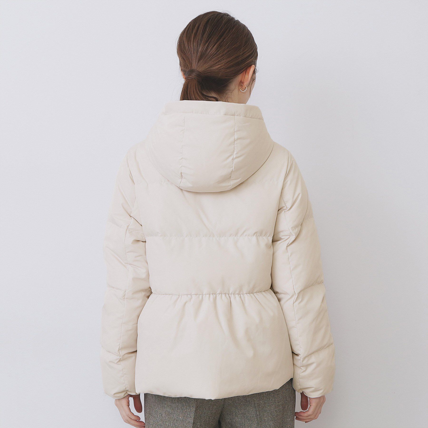 index「KAWADAダウンペプラムショートコート【撥水/洗濯機OK/静電気防止裏地】」|ダウン|