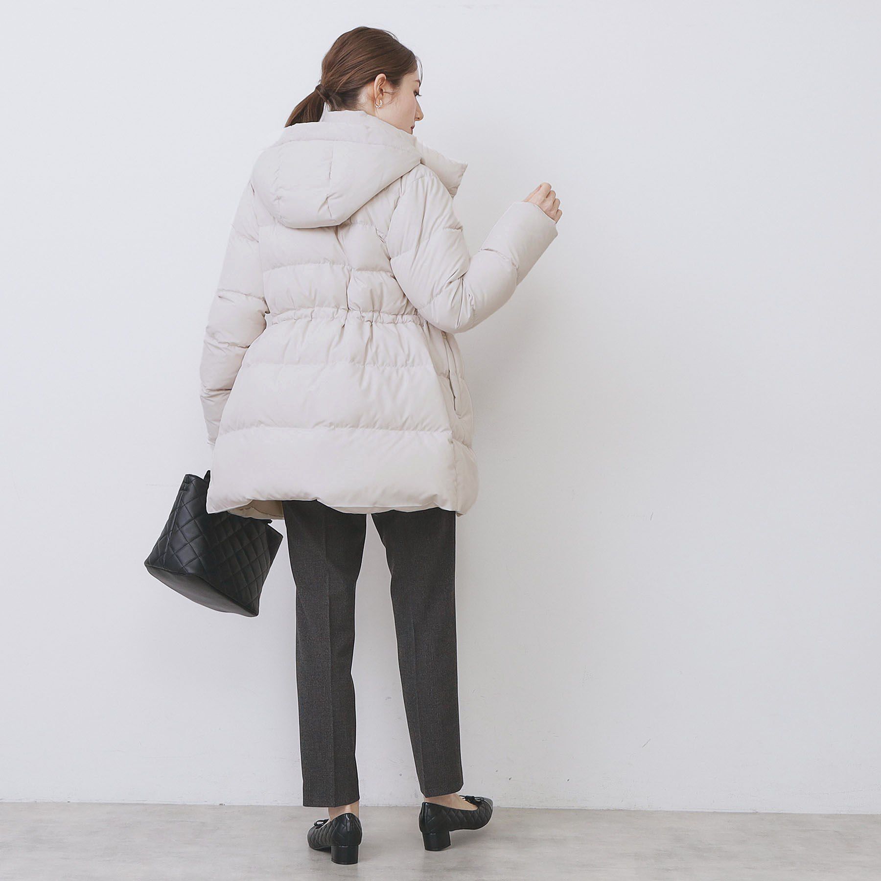 index「KAWADAダウンドロストミドルコート【撥水/洗濯機OK/2WAY/静電気防止裏地】《XS～3L》」|ダウン|