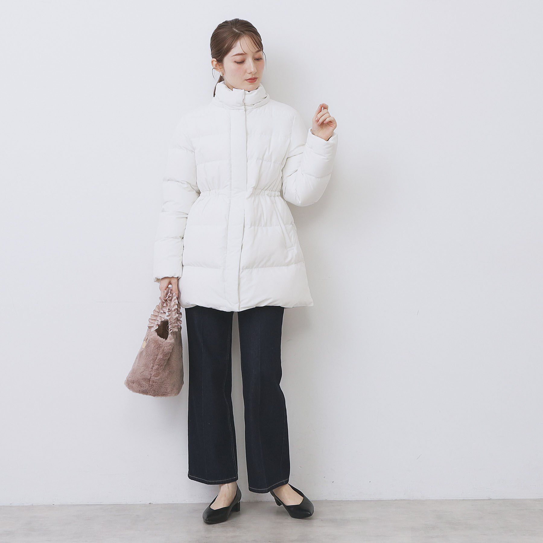 index「KAWADAダウンドロストミドルコート【撥水/洗濯機OK/2WAY/静電気防止裏地】《XS～3L》」|ダウン|