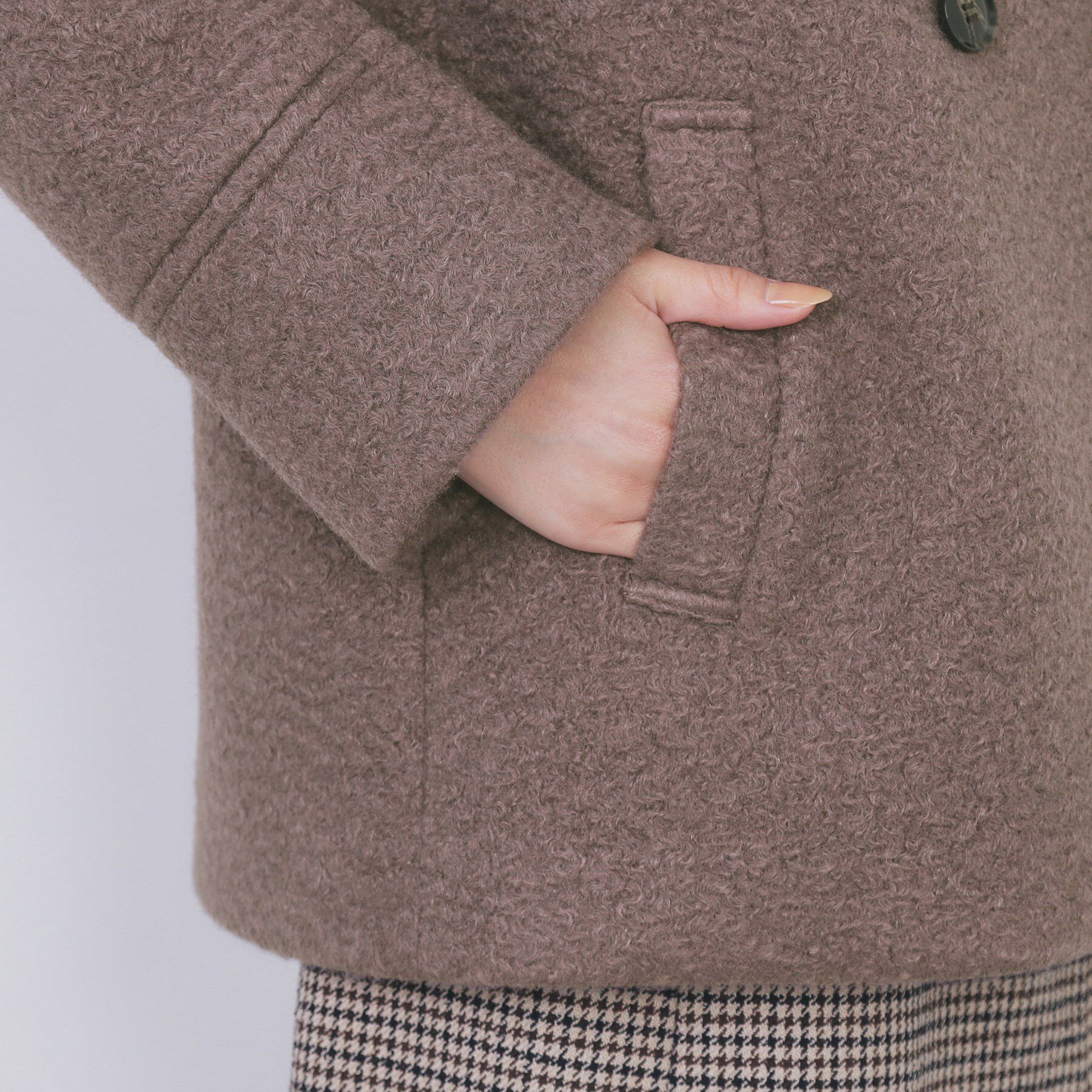 index「ブークレミドルコート【洗える】」|ピーコート|