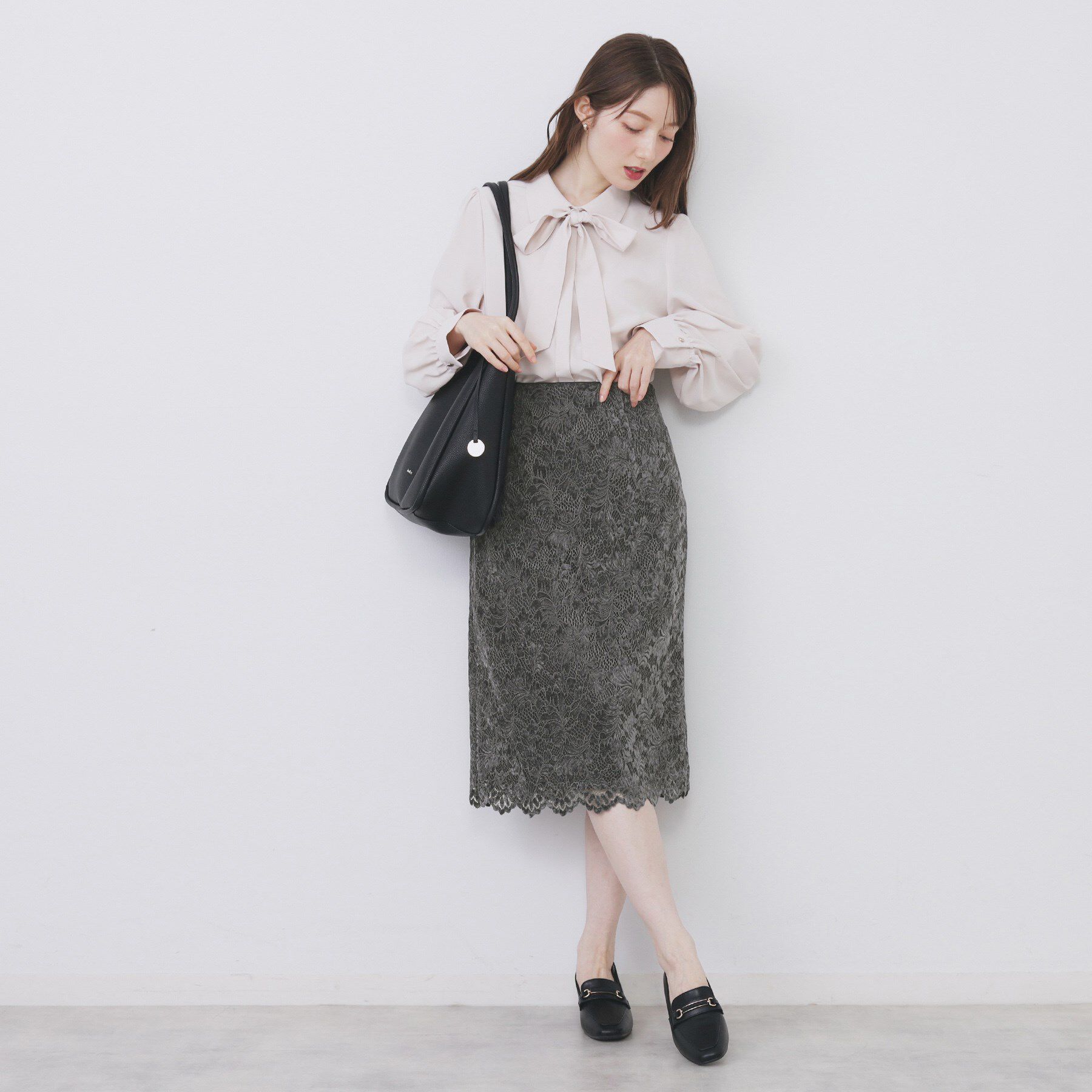 index「モールレースタイトスカート【洗濯機OK】」|スカート|