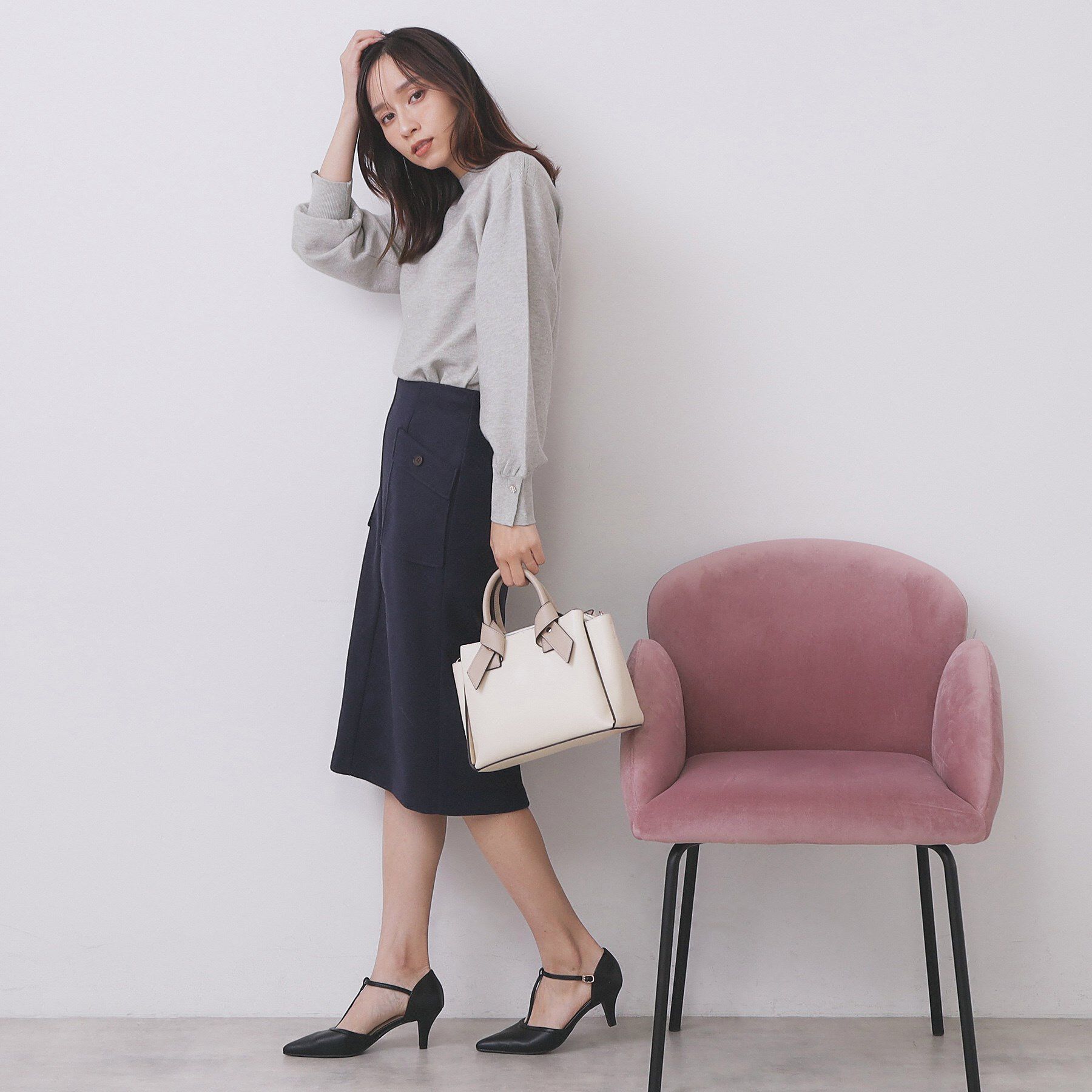 index「ラメガーター編みボートネックニット【洗濯機OK】《8col/XS～LL》」|ニット・セーター|