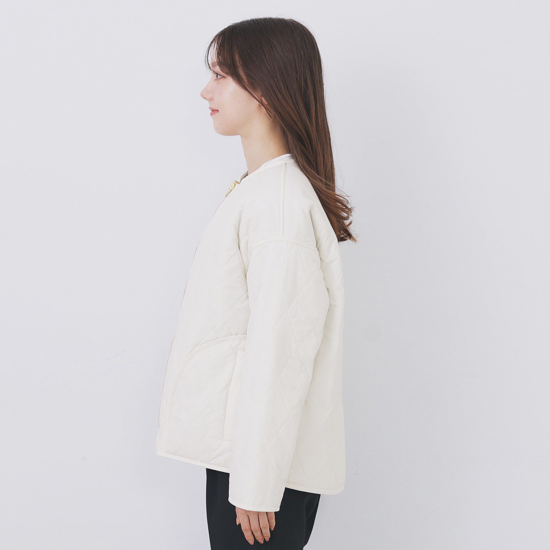 index「リバーシブル キルティングファーブルゾン【洗濯機OK】」|ブルゾン・スタジャン|