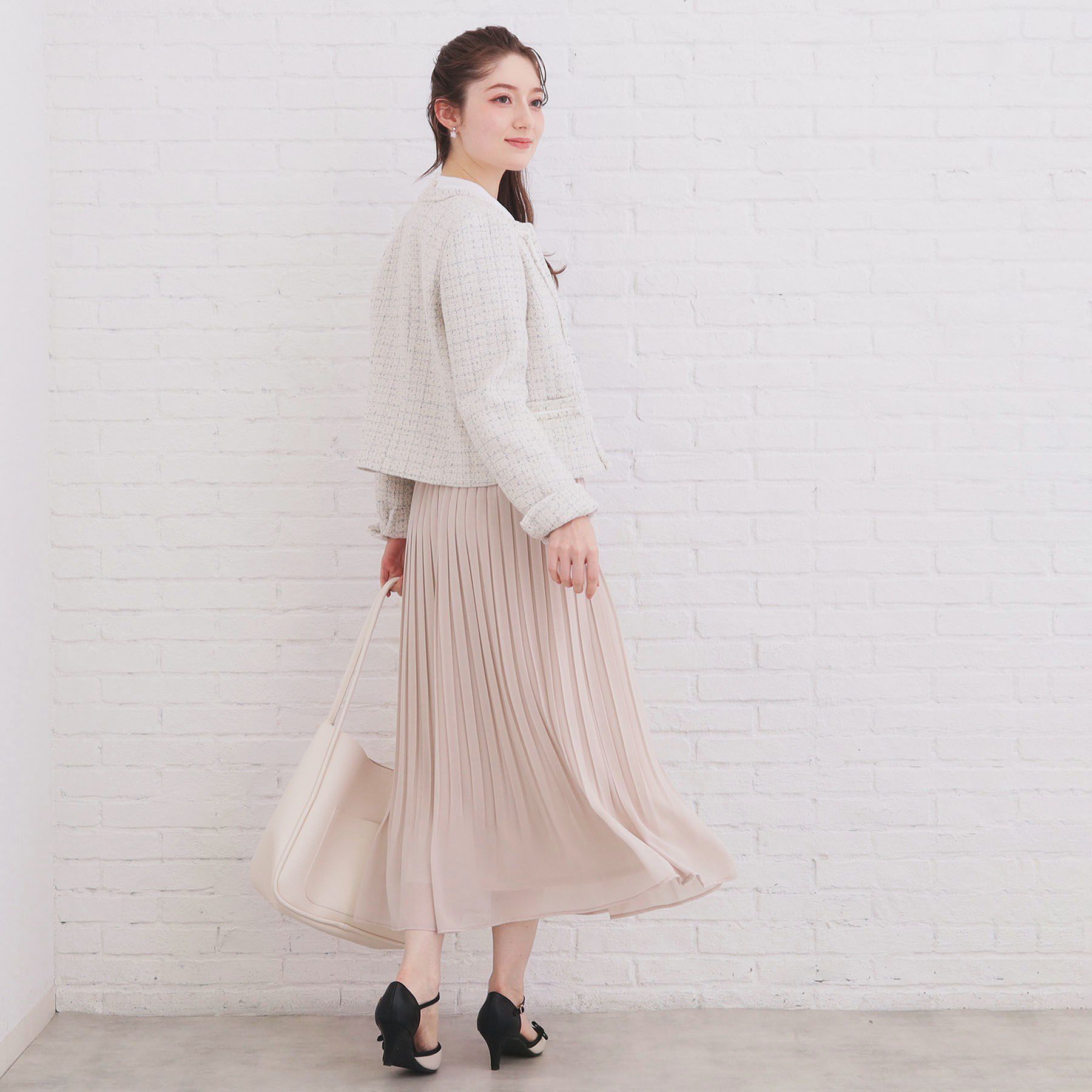 index「選べる丈 シフォンプリーツスカート【洗濯機OK/イージーアイロン/防シワ】《6col》」|スカート|