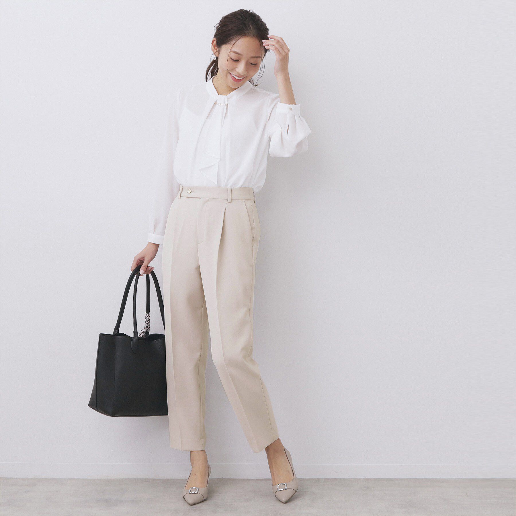 index「ストレッチテーパードパンツ/セットアップ対応【洗濯機OK/防シワ/イージーアイロン】」|その他|