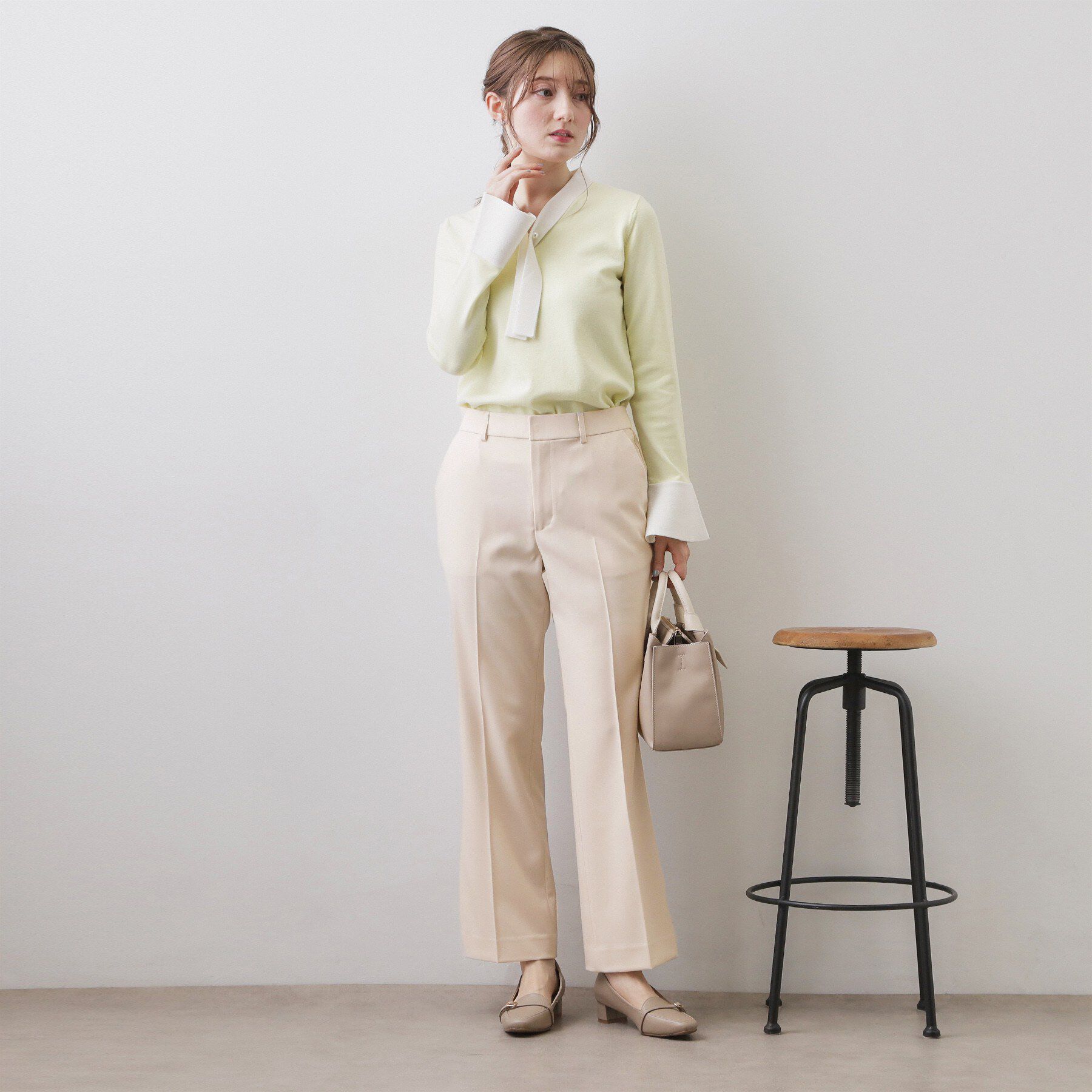 index「ストレッチスリムフレアパンツ【洗濯機OK】」|その他|