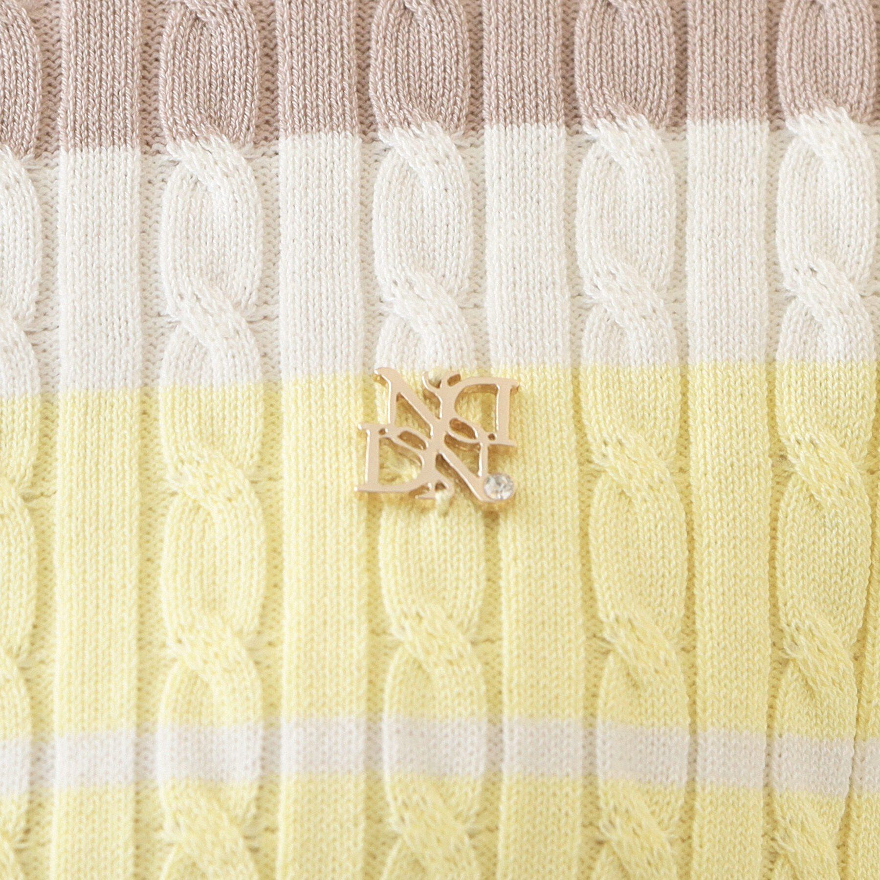 index「ランダムボーダーケーブルニット【洗濯機OK/抗ピル】」|ニット・セーター|