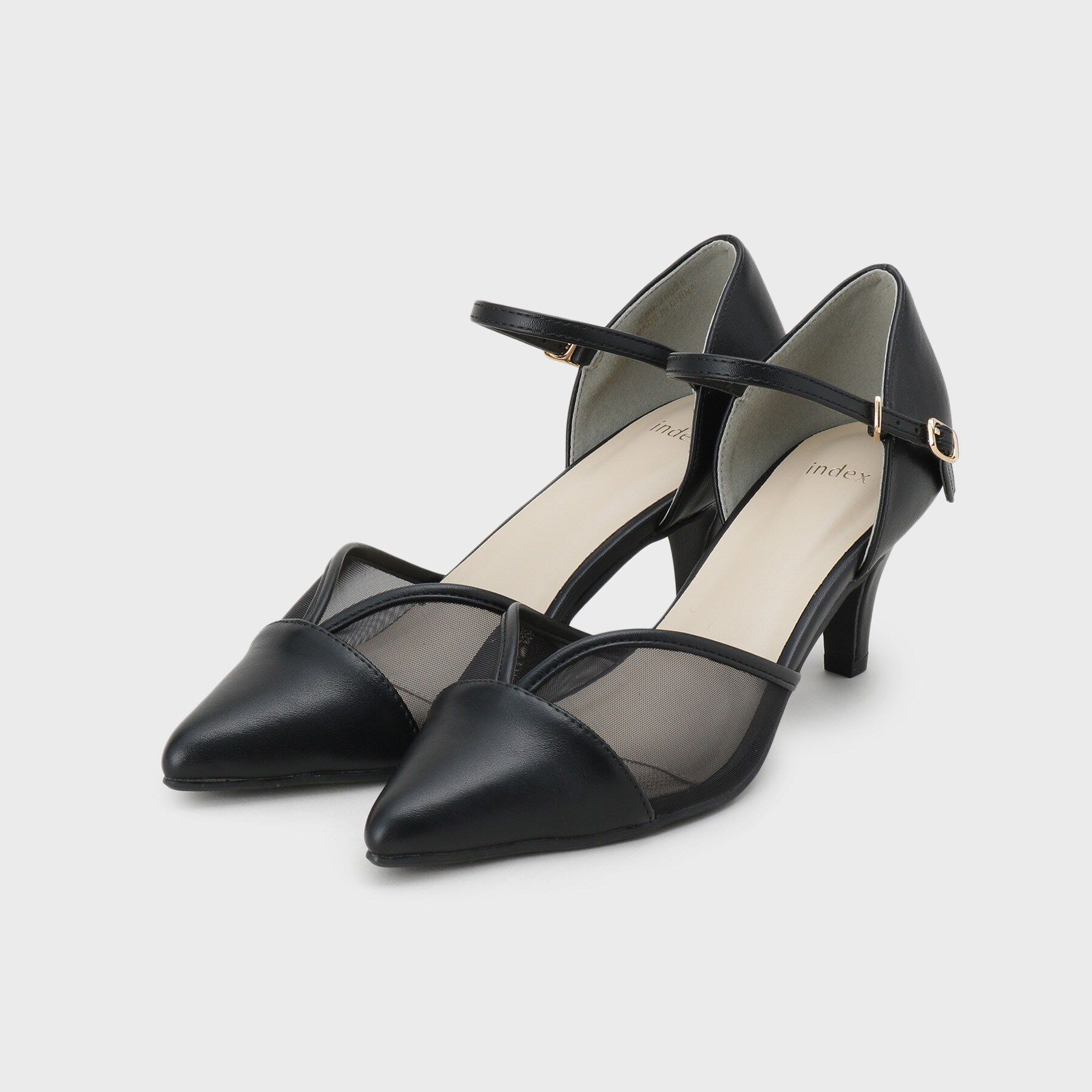 index「チュールチューリップセパレートパンプス」|パンプス|ブラック(019)