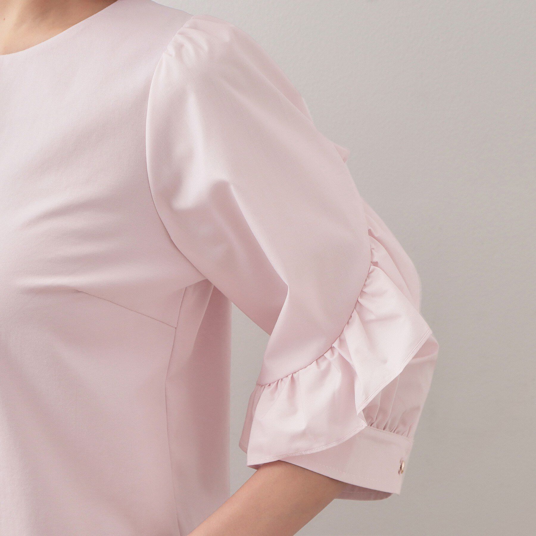 index「フリルスリーブドッキングポンチトップス【洗濯機OK】」|Tシャツ・カットソー|