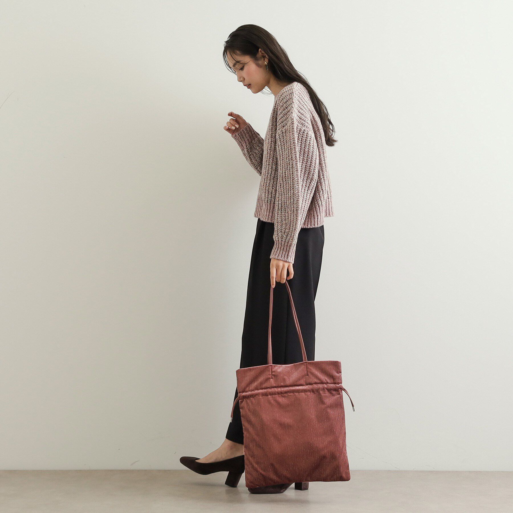 OPAQUE.CLIP「【A4サイズ対応】プリーツドロストショルダーバッグ」|ショルダー・メッセンジャー|