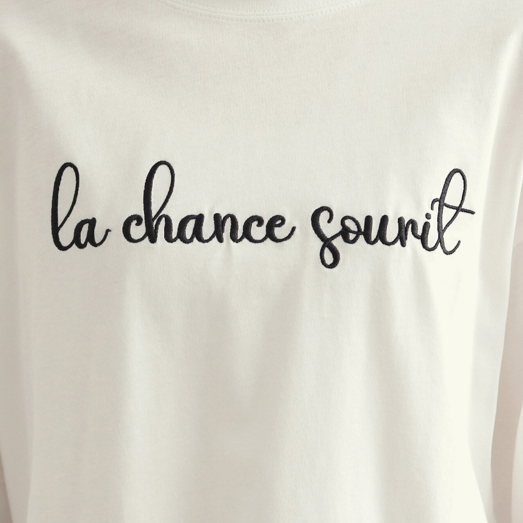 OPAQUE.CLIP「刺繍ロゴトップス【洗濯機洗い可】」|Tシャツ・カットソー|