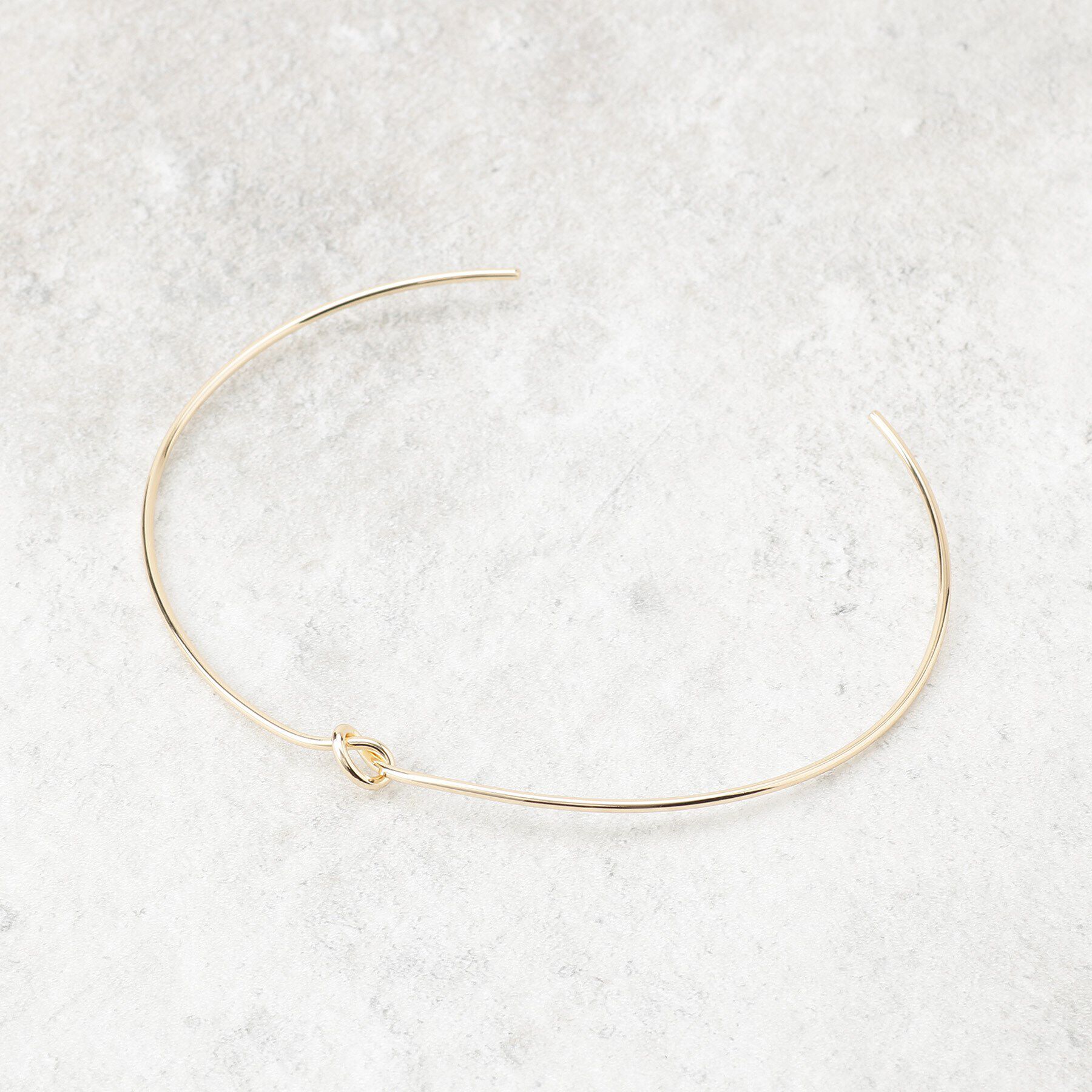 OPAQUE.CLIP「ねじりメタルチョーカー」|ネックレス|ゴールド(007)