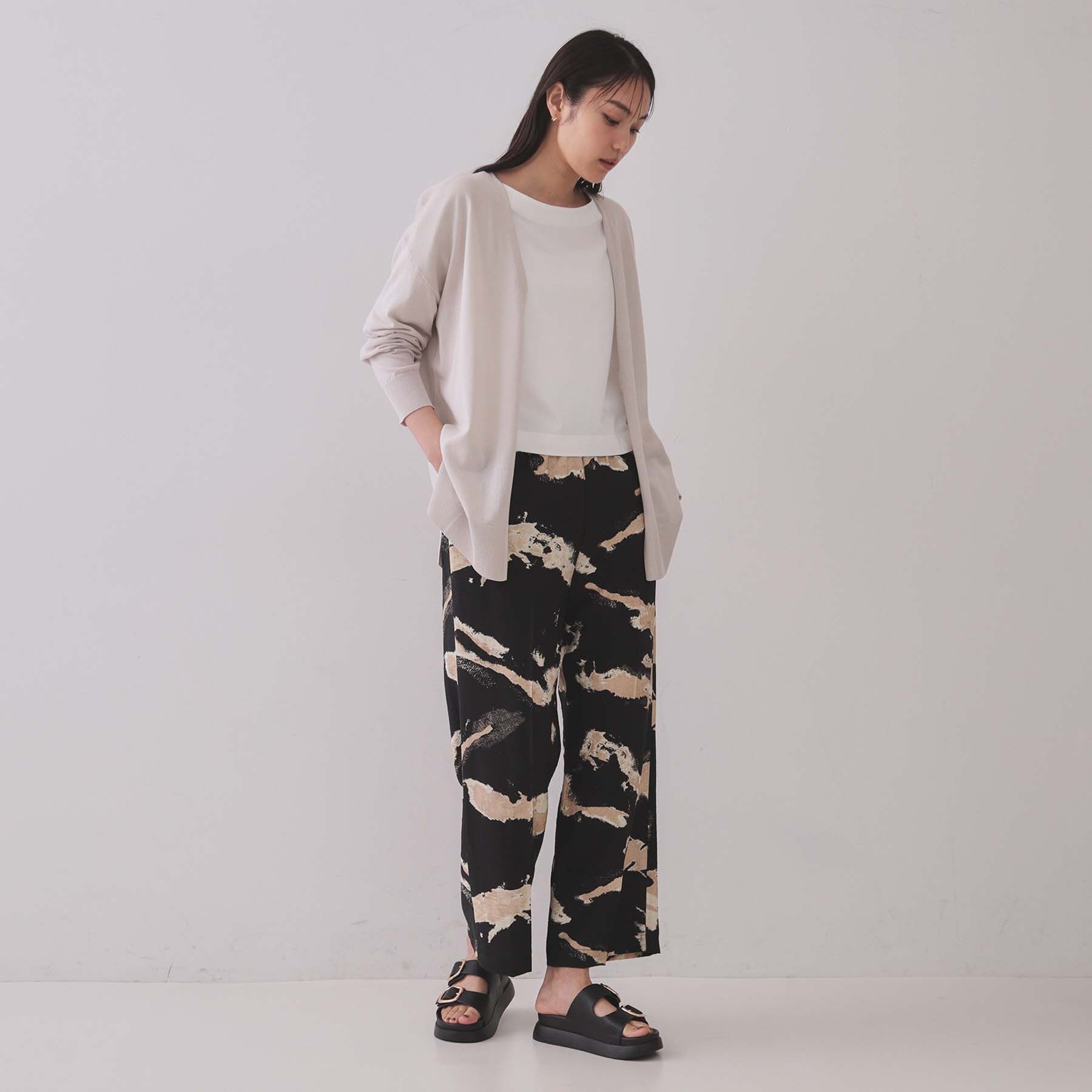 OPAQUE.CLIP「ミドル丈ニットカーディガン【抗ピル/洗濯機洗い可/接触冷感】」|カーディガン|