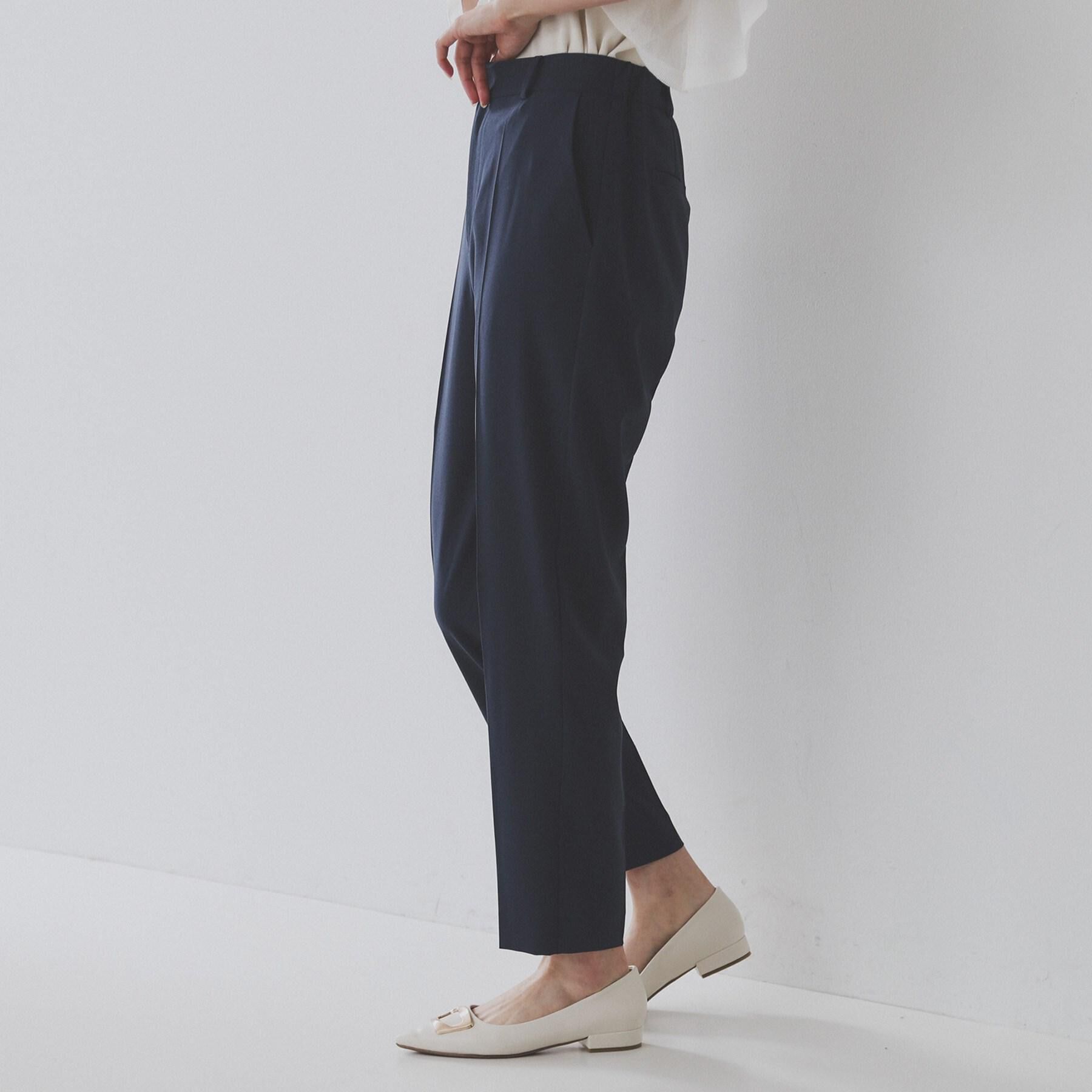 OPAQUE.CLIP「ストレッチリネンライク美脚テーパードパンツ【洗濯機洗い可/吸水速乾】」|その他|