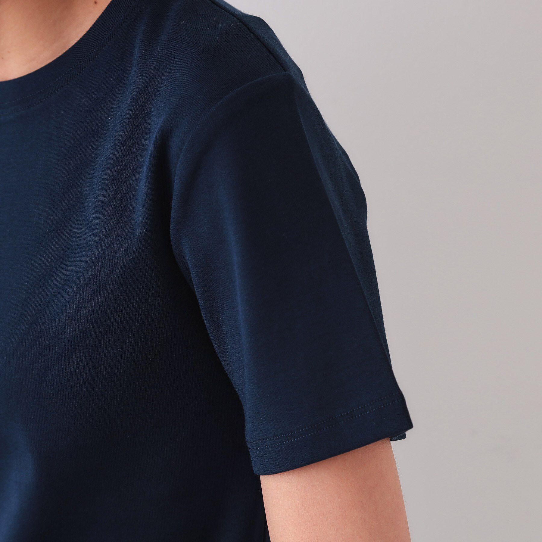 OPAQUE.CLIP「フライスベーシックTシャツ【洗濯機洗い可】」|Tシャツ・カットソー|