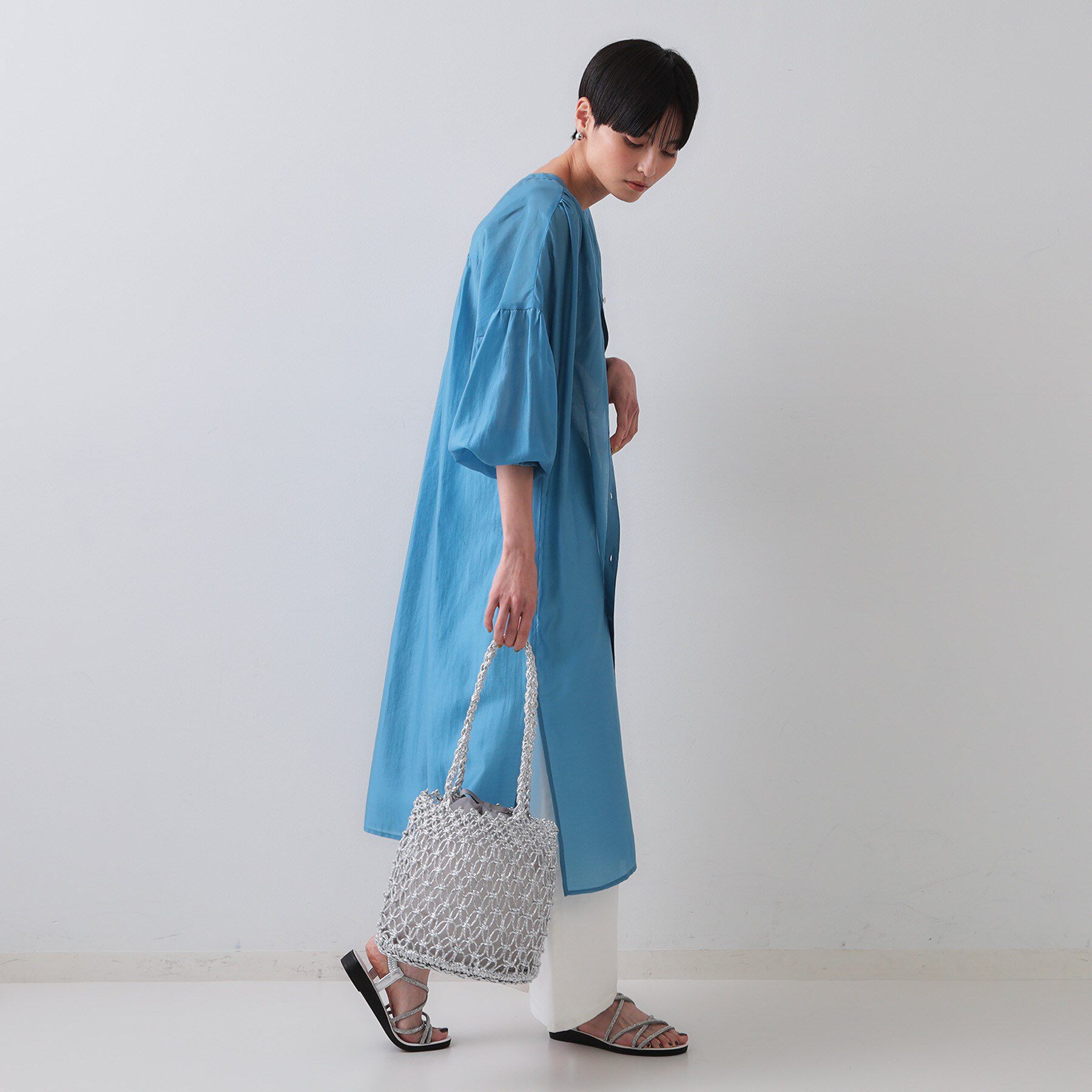 OPAQUE.CLIP「巾着付きマクラメショルダーバッグ」|ショルダー・メッセンジャー|