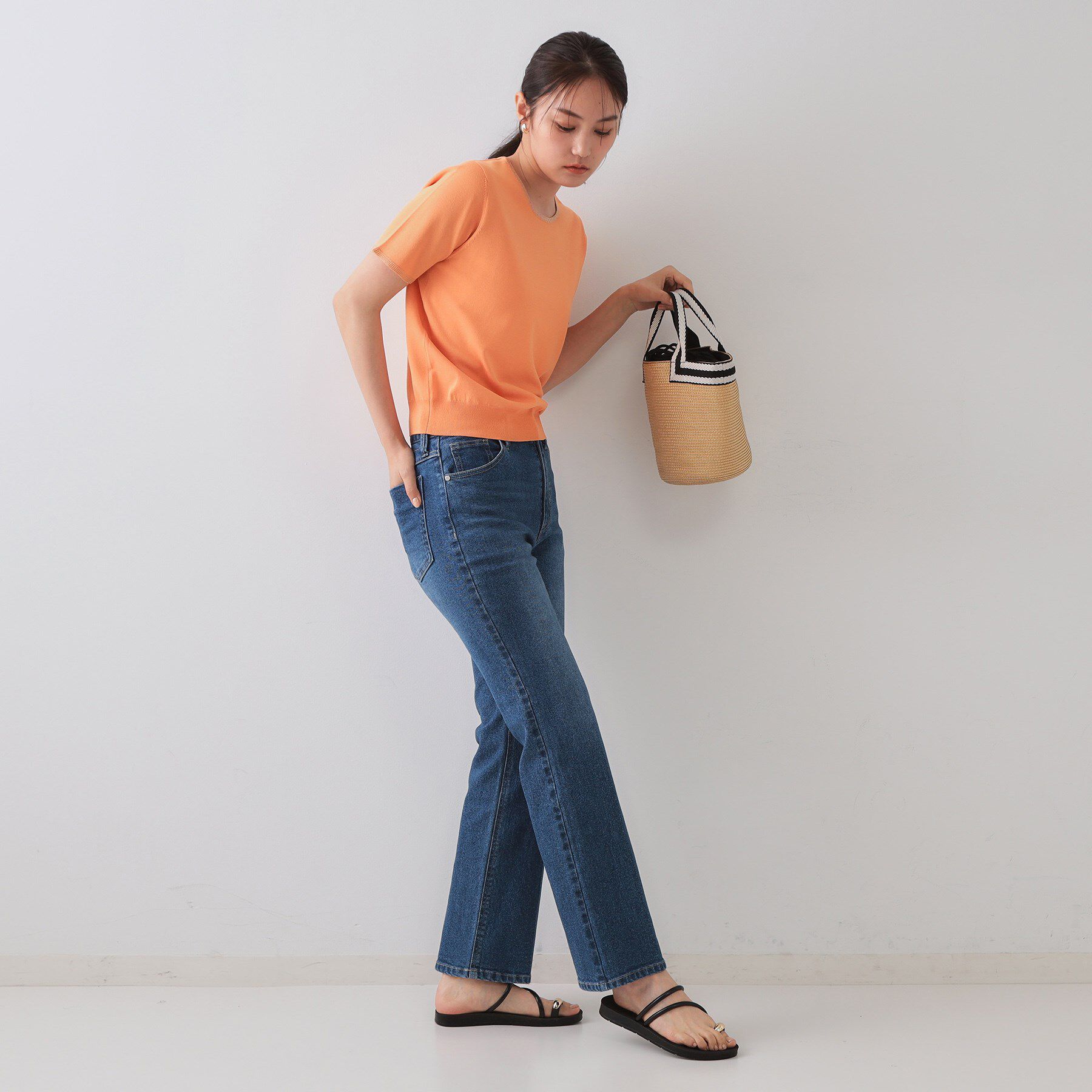 OPAQUE.CLIP「配色ラメニット/アンサンブル対応【洗濯機洗い可/抗ピル】」|ニット・セーター|