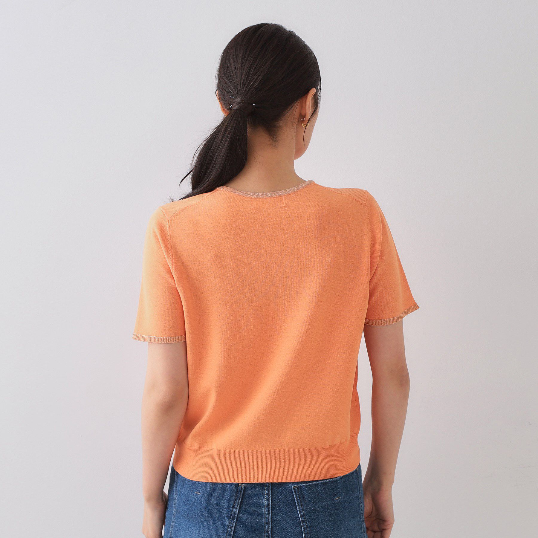 OPAQUE.CLIP「配色ラメニット/アンサンブル対応【洗濯機洗い可/抗ピル】」|ニット・セーター|