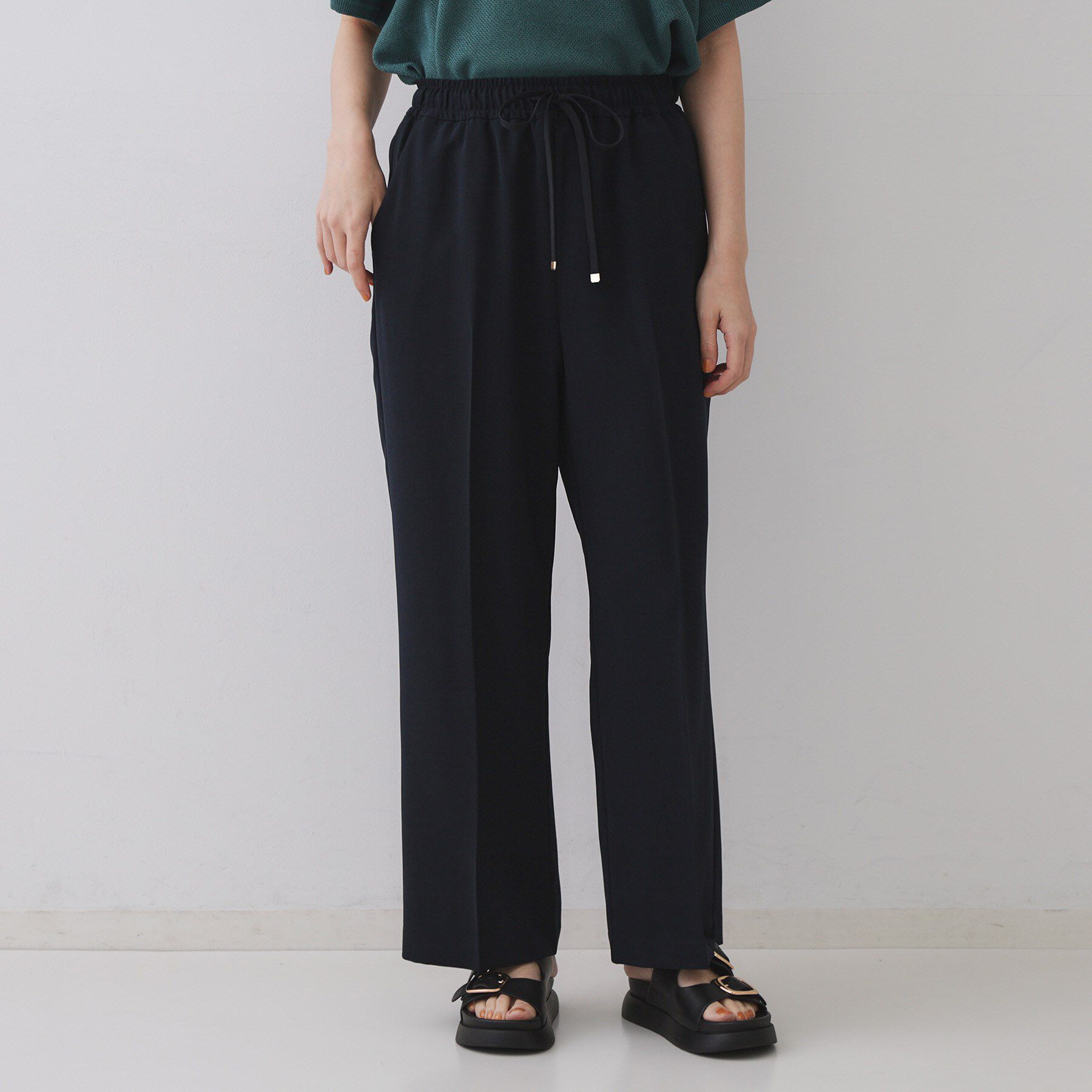 OPAQUE.CLIP「《丈が選べる/SS-LLサイズ》美脚ストレッチイージーワイドパンツ/セットアップ対応【防シワ/洗濯機」|その他|