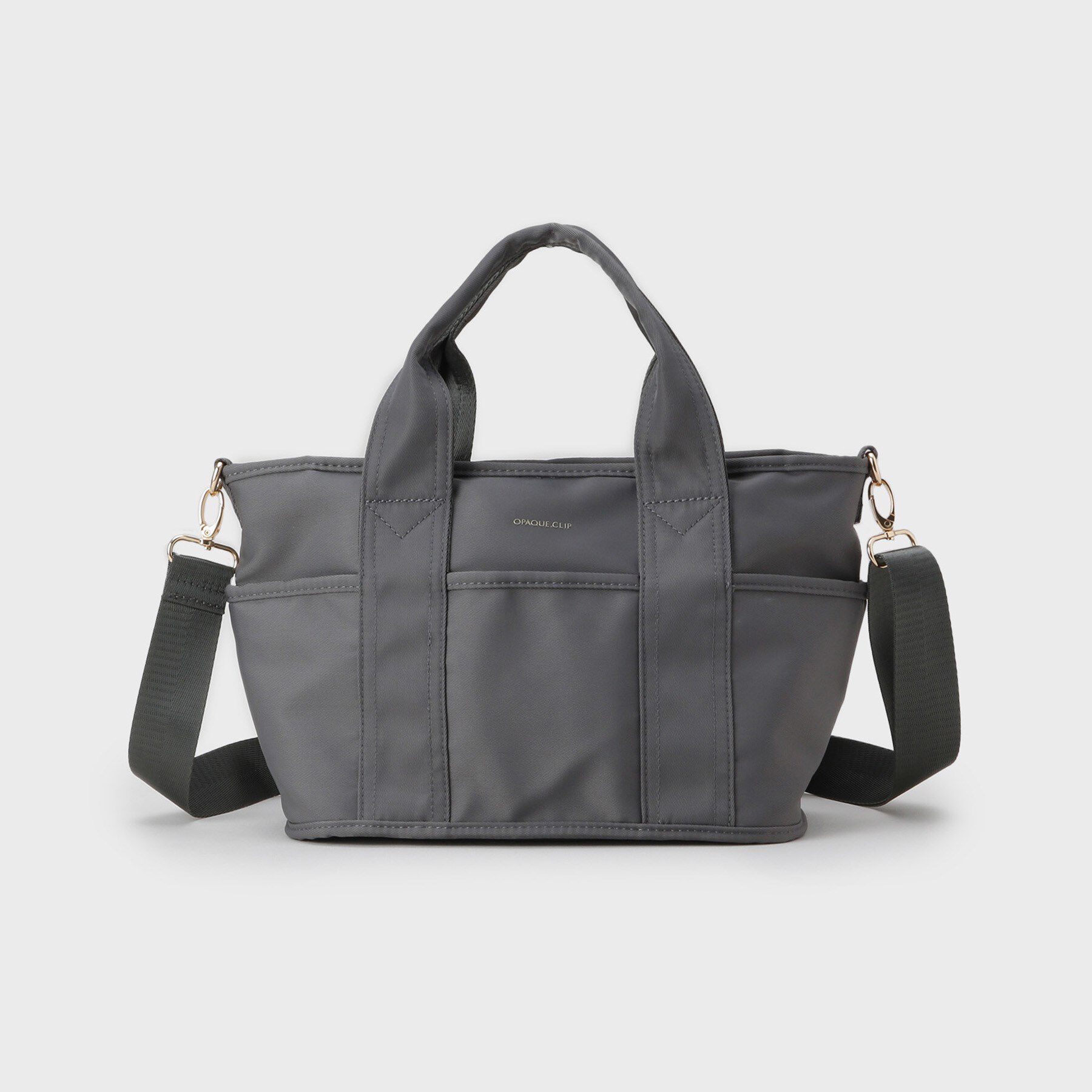 OPAQUE.CLIP「【軽量/撥水加工/2WAY/多ポケット】ツイルミドルサイズトートバッグ」|トートバッグ|