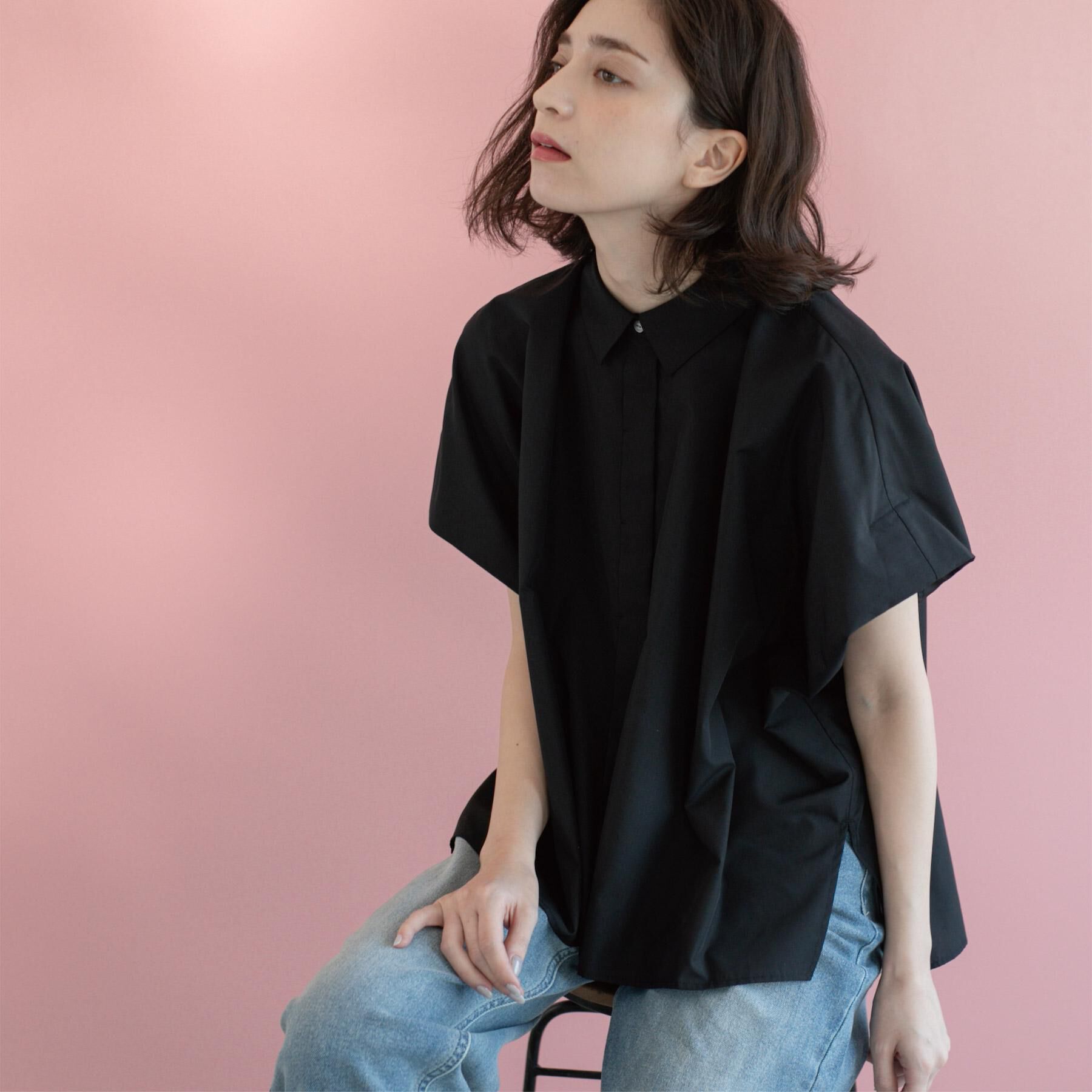 OPAQUE.CLIP「《andGIRL掲載》リラクシーシャツ【洗濯機洗い可】」|シャツ・ブラウス|