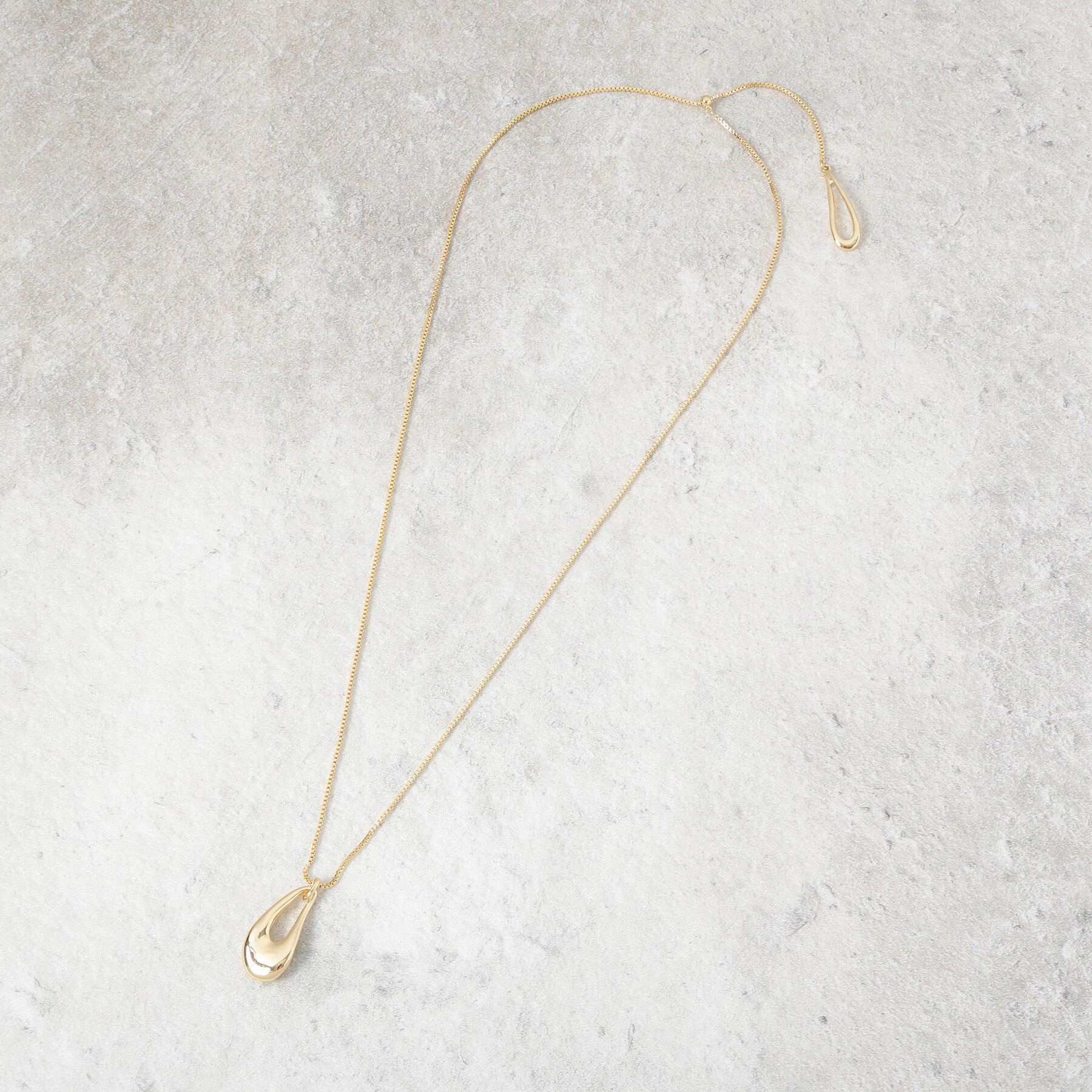 OPAQUE.CLIP「【2WAY】しずくメタルネックレス」|ネックレス|